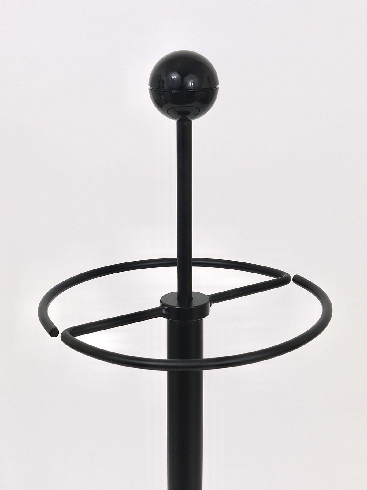 Black Post Modern Castiglioni Memphis Style Umbrella Stand, Italy, 1980s photo buy