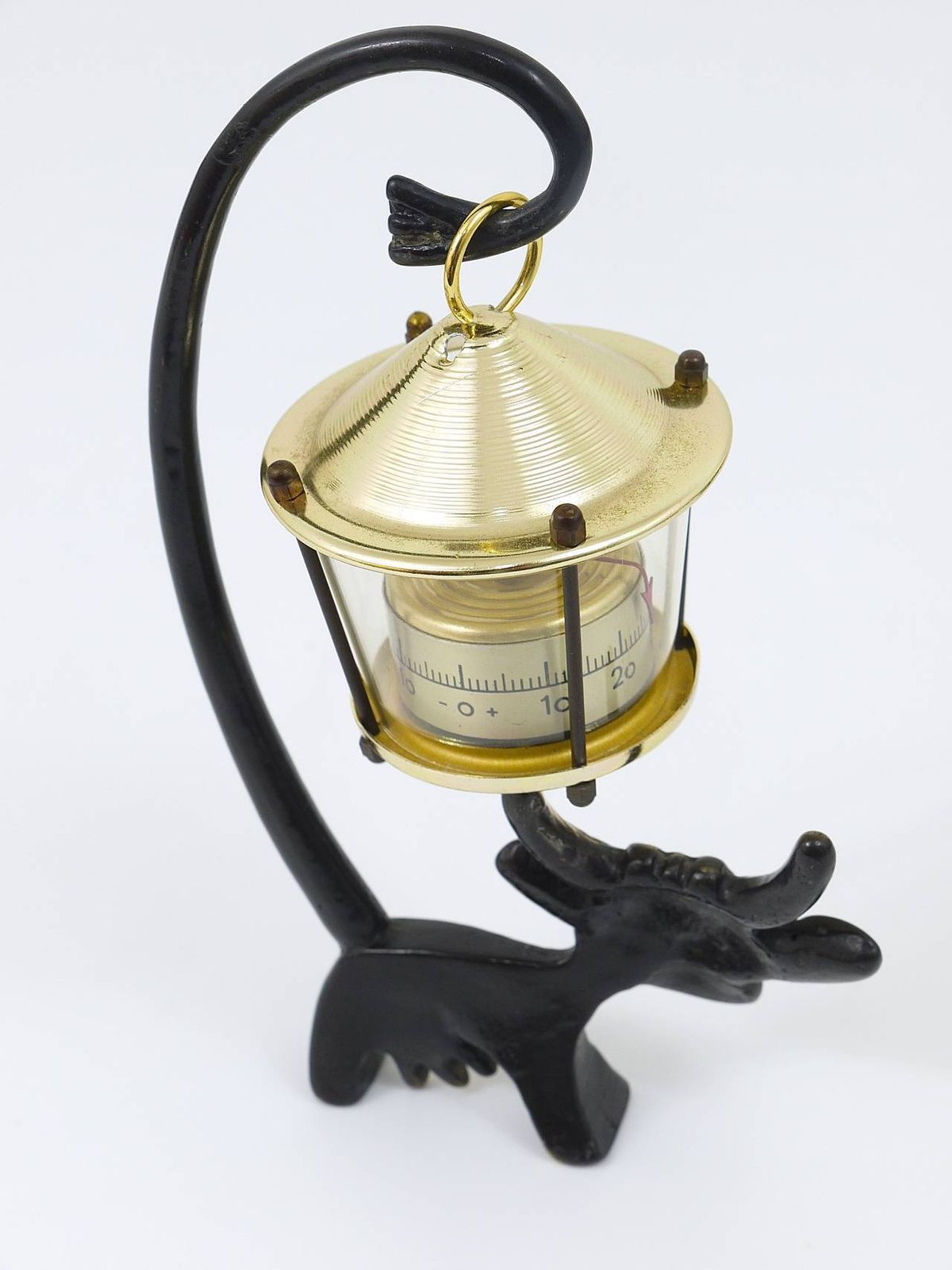 Walter Bosse Cow Figurine Table Thermometer By Herta Baller, Austria, 1950s photo 339.0