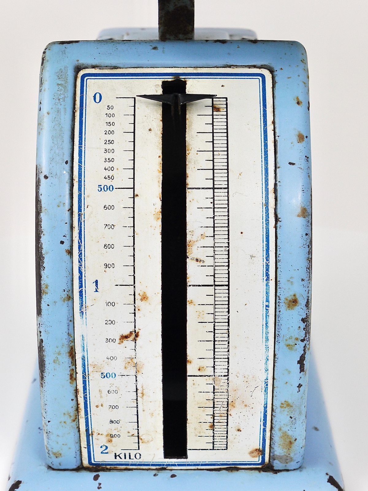 photo for sale Decorative Blue Marianne Brandt Avantgarde Bauhaus Letter Scale, 1930s, Germany