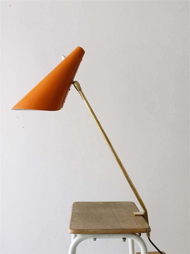 J.T. Kalmar Model "Style" Midcentury Cone Table Clamp Lamp, Vienna, 1950s photo furniture
