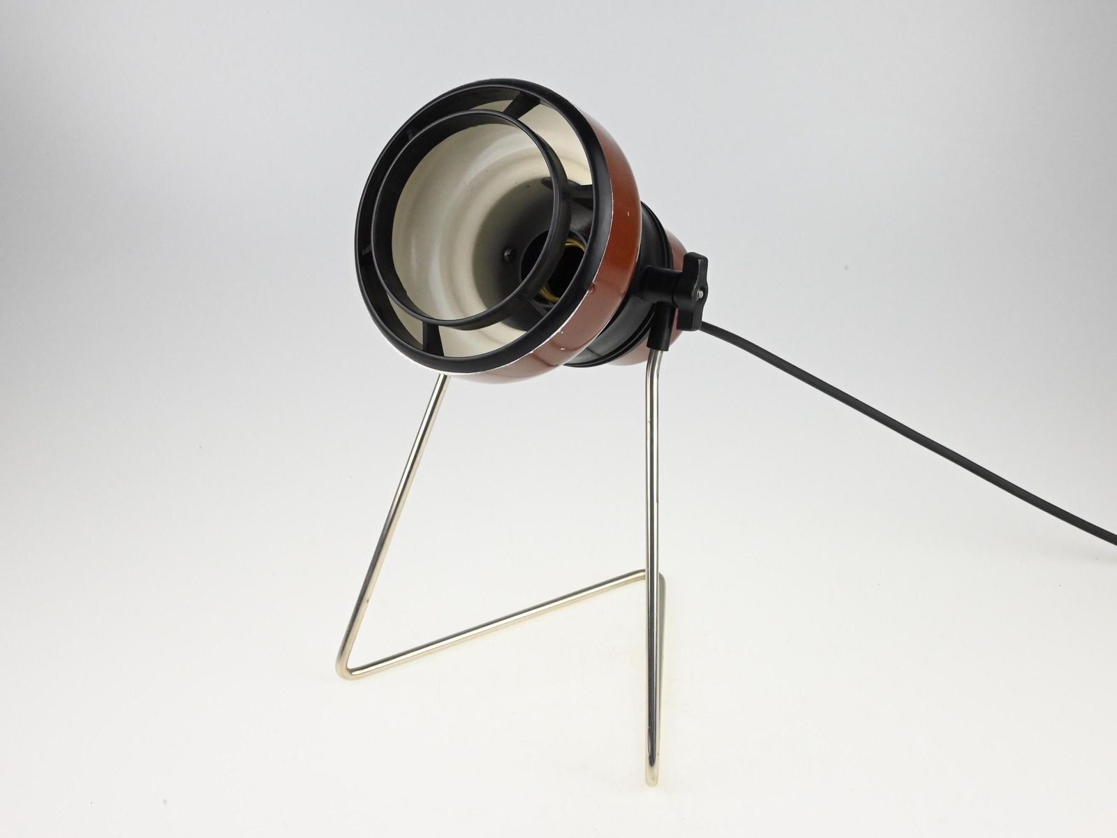 Vintage Brown Table Lamp, Mid Century Lamp, Desk Lamp, Bedside Lamp, Brown Lamp, Table Light, Retro Lighting, Vintage Lamp, Brown Desk Lamp photo 112.0