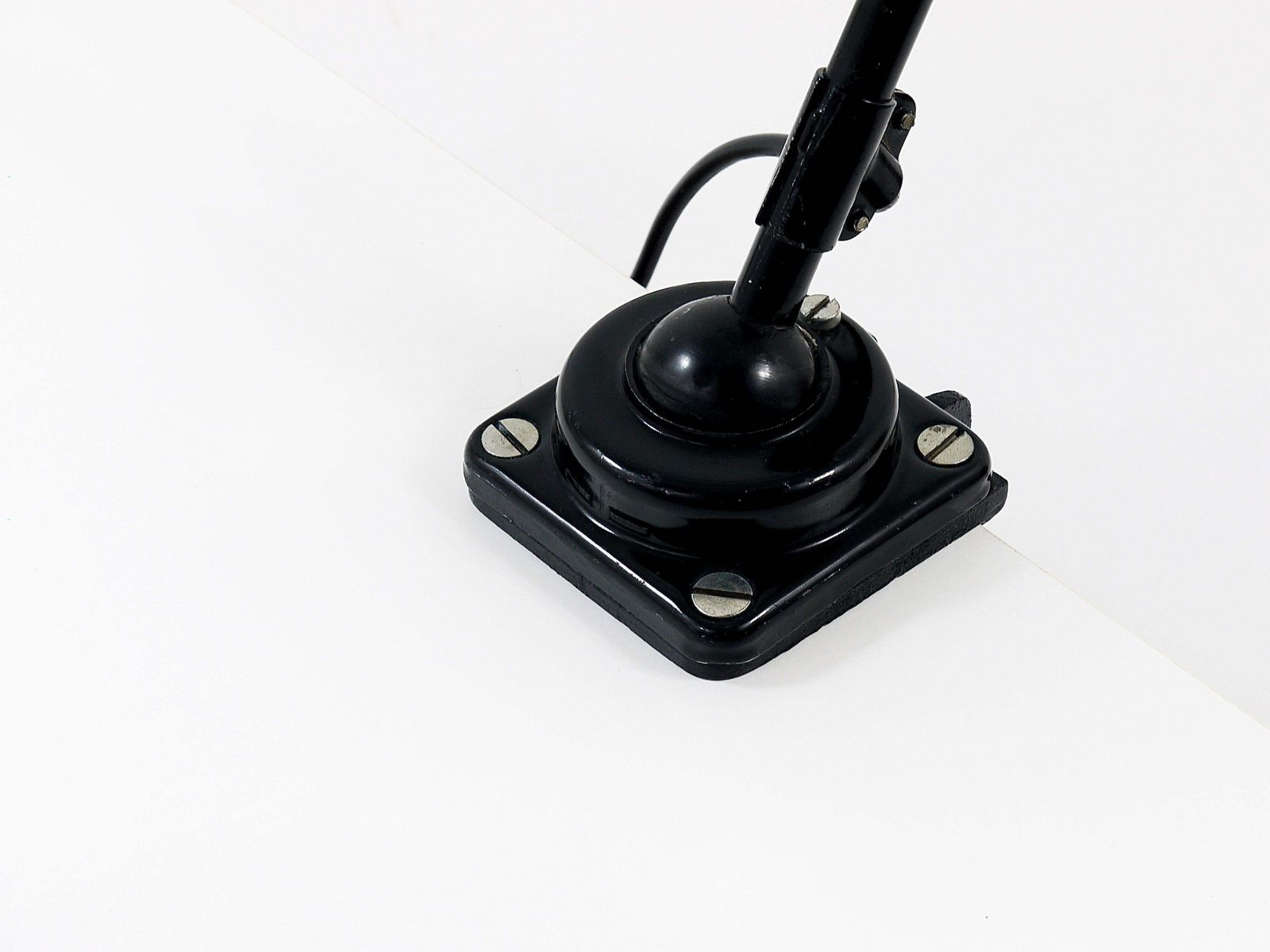 Lighting Christian Dell Bauhaus Industrial Table Clamp Wall Lamp, Koranda Austria, 1930s photo