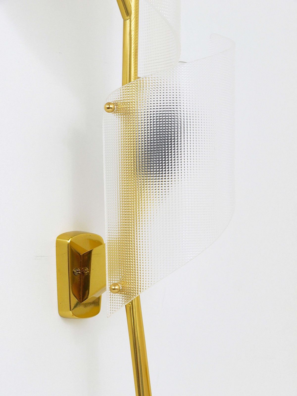 J.T. Kalmar Two Pairs Of Large Floral Auguri Brass Sconces, Austria, 1950s photo for sale