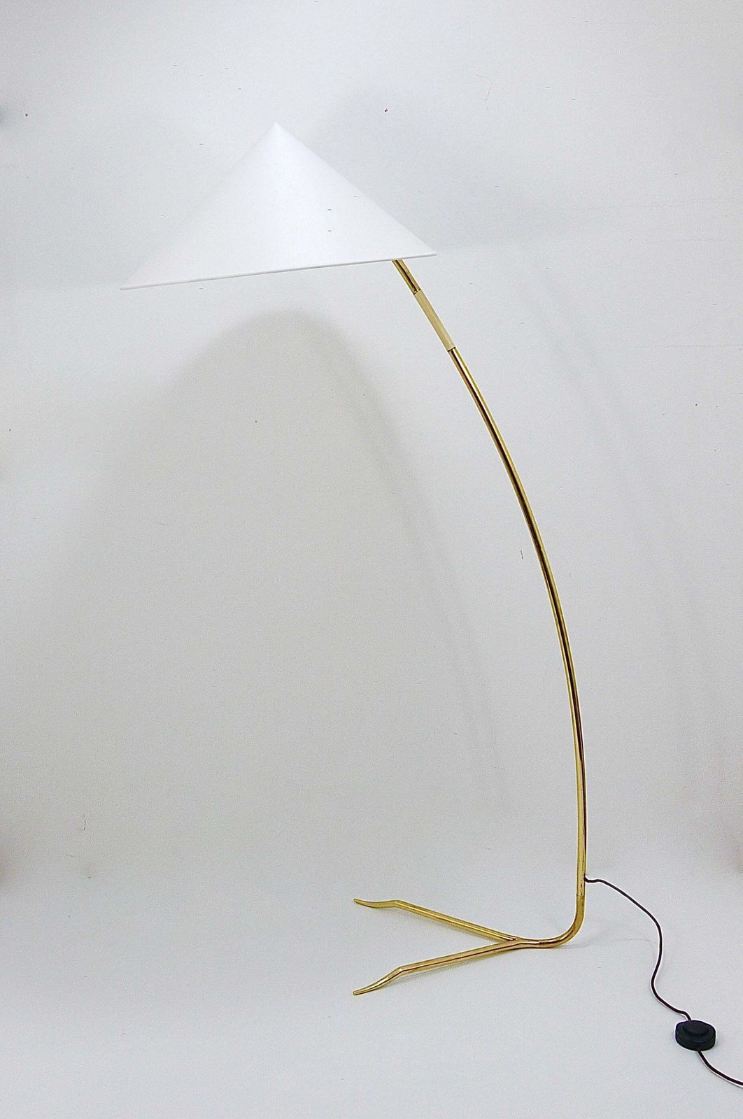Rupert Nikoll Sumatra Mid Century Brass Floor Lamp, Vienna, Austria, 1950s photo buy