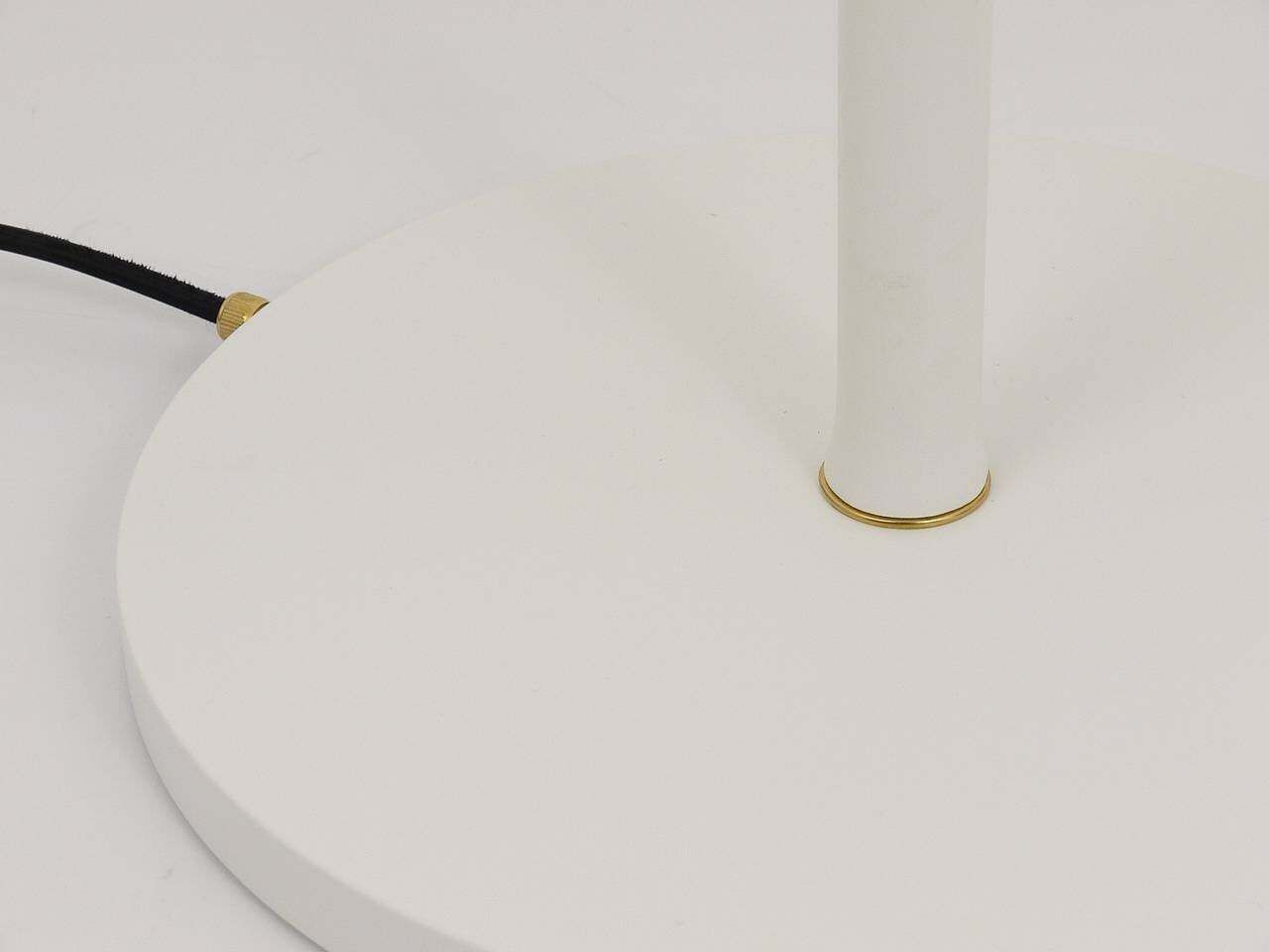 photo furniture Elegant Italian Mid Century Uplight Floor Lamp, Arteluce Stilnovo Style, 1950s