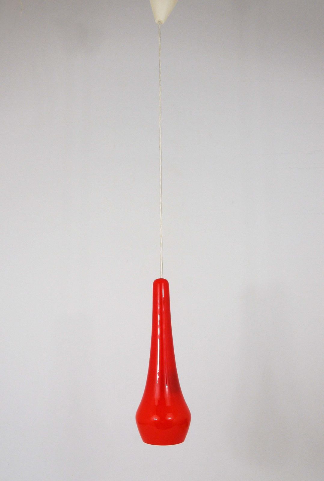 Two Gino Vistosi Murano Glass Mid Century Pendant Lamps, Italy, 1950s photo Lighting
