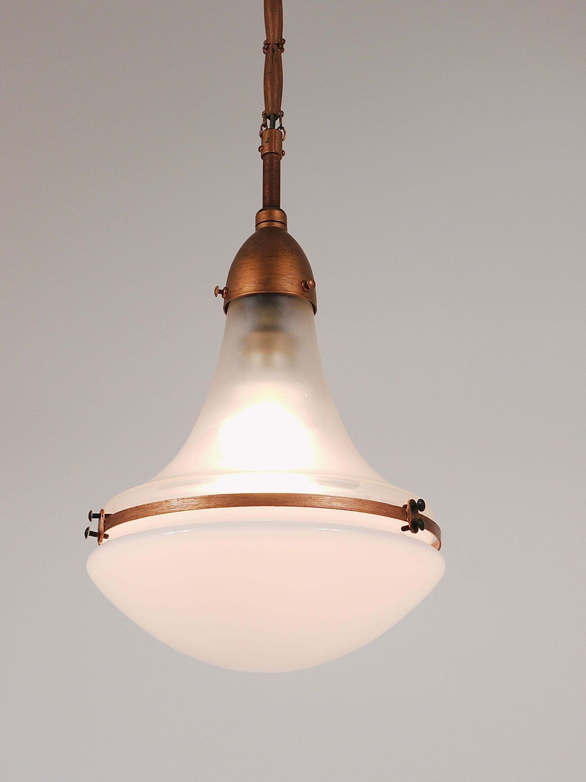 Peter Behrens Luzette Industrial Pendant Lamp, Siemens Schuckert, Germany, 1910 photo vinterior