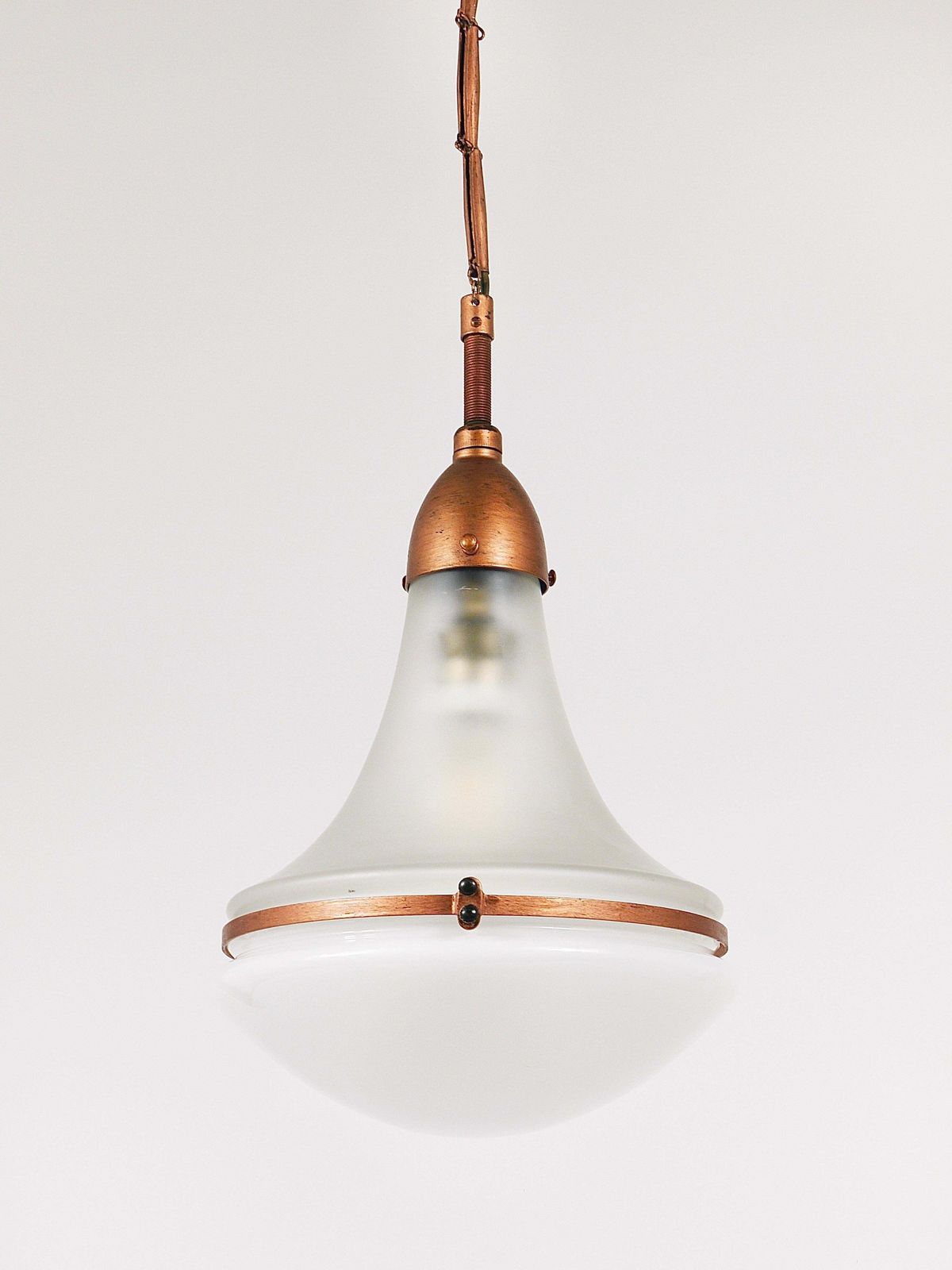 photo vintage Peter Behrens Luzette Industrial Pendant Lamp, Siemens Schuckert, Germany, 1910