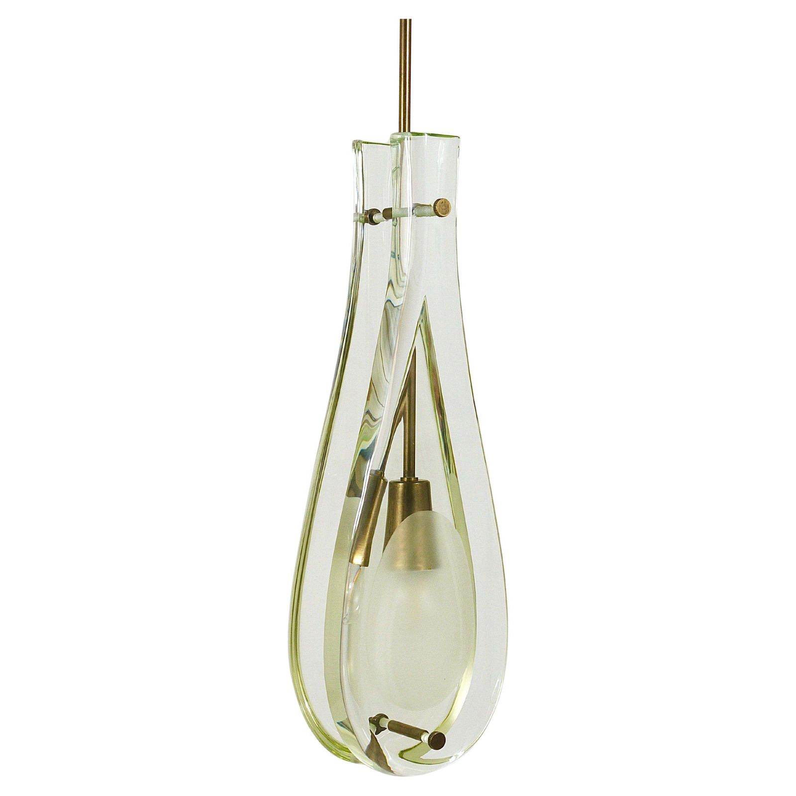 Max Ingrad For Fontana Arte Drop Pendant Lamp, Model 2259, Italy, 1960s
