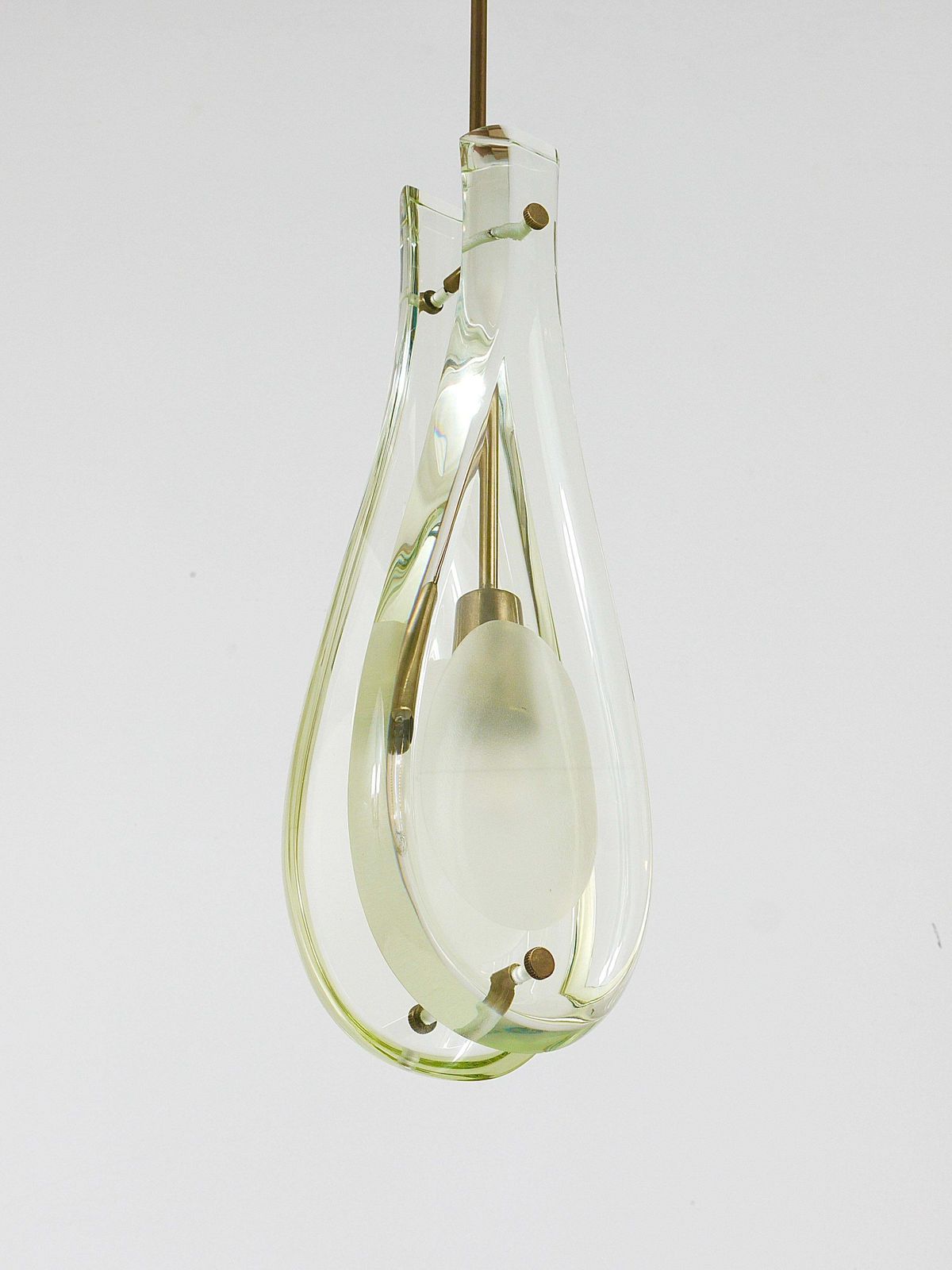Max Ingrad For Fontana Arte Drop Pendant Lamp, Model 2259, Italy, 1960s photo buy