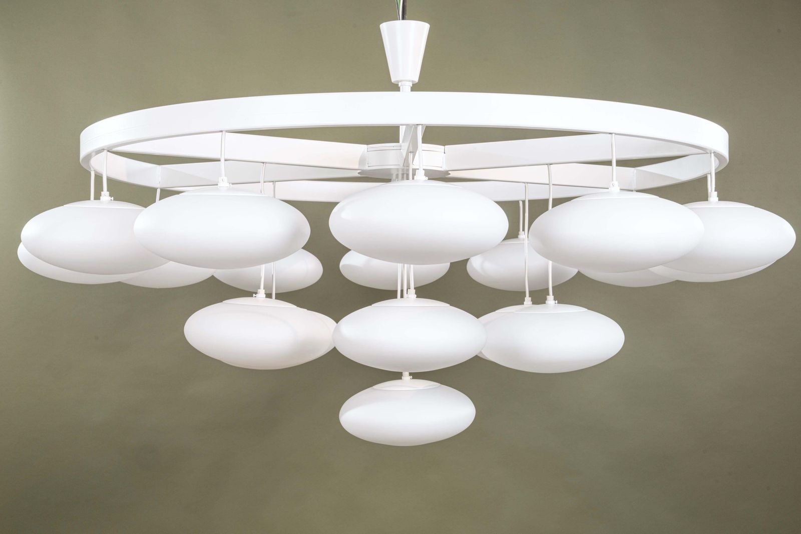 Impressive Midcentury Modern Cloud Chandelier From Volksgarten Milchhalle Vienna photo buy