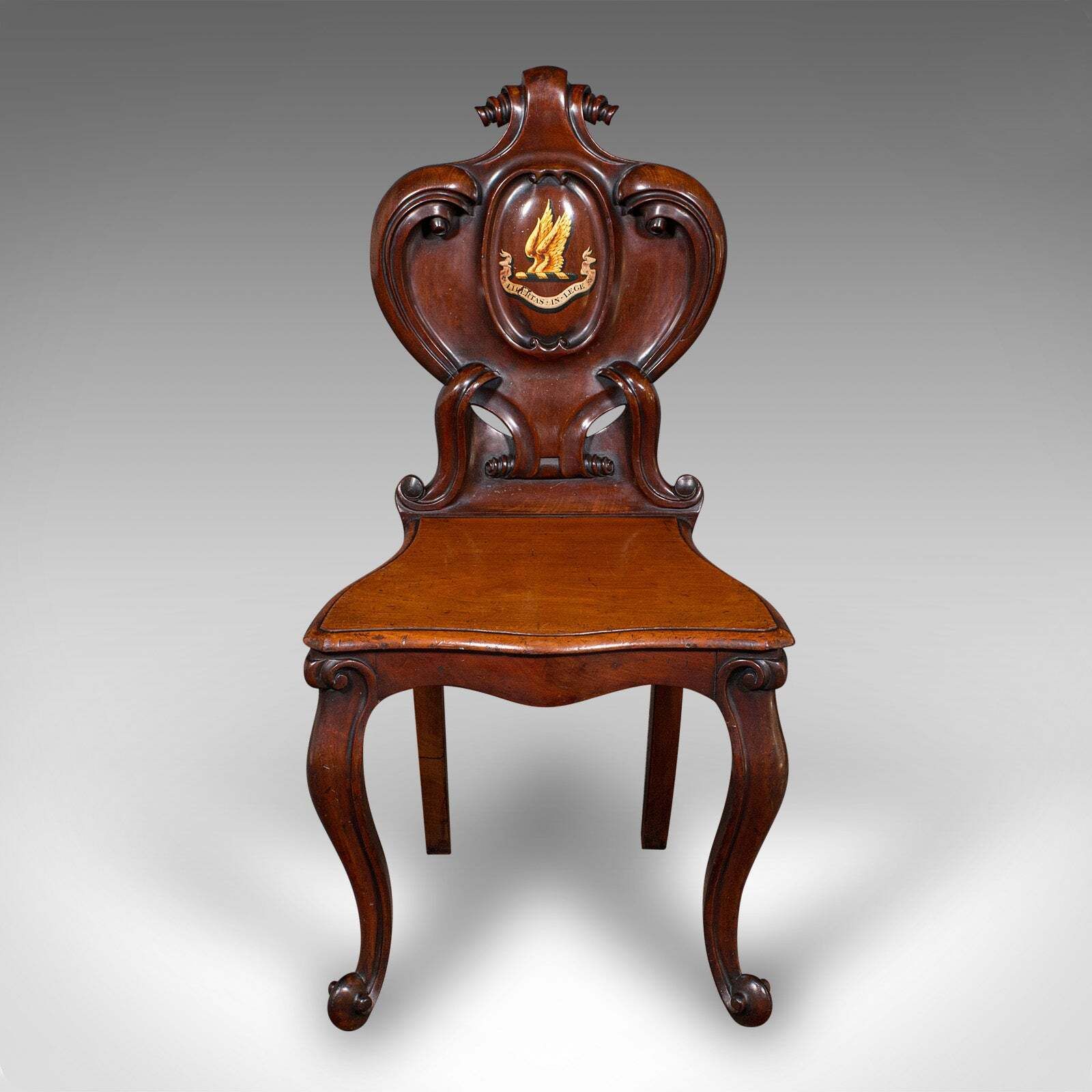Antique Law Chambers Hall Chair, Scottish, Walnut, Reception Seat, Victorian photo furniture