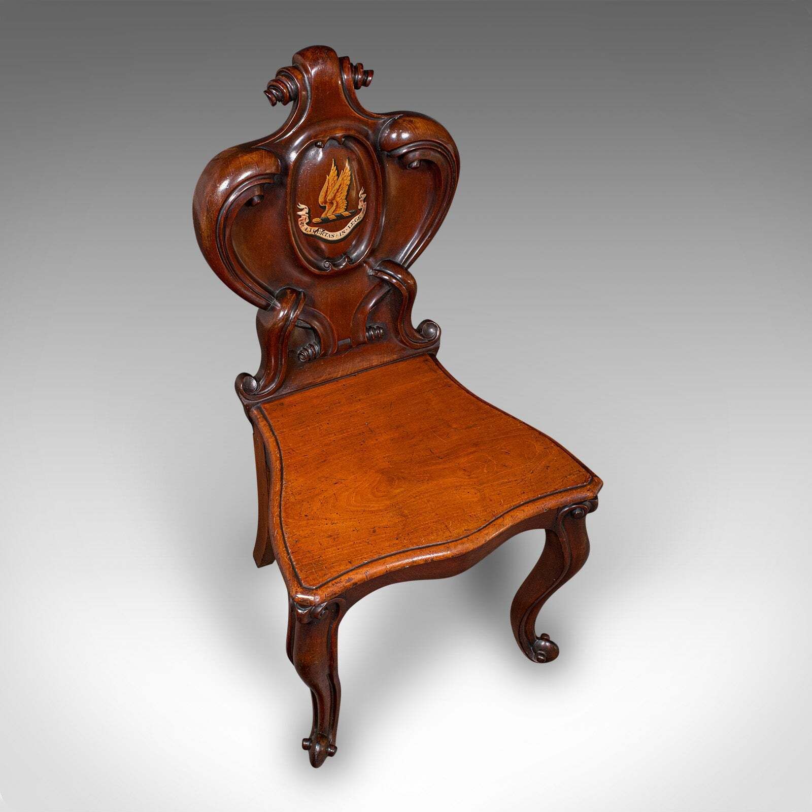 Antique Law Chambers Hall Chair, Scottish, Walnut, Reception Seat, Victorian photo vinterior