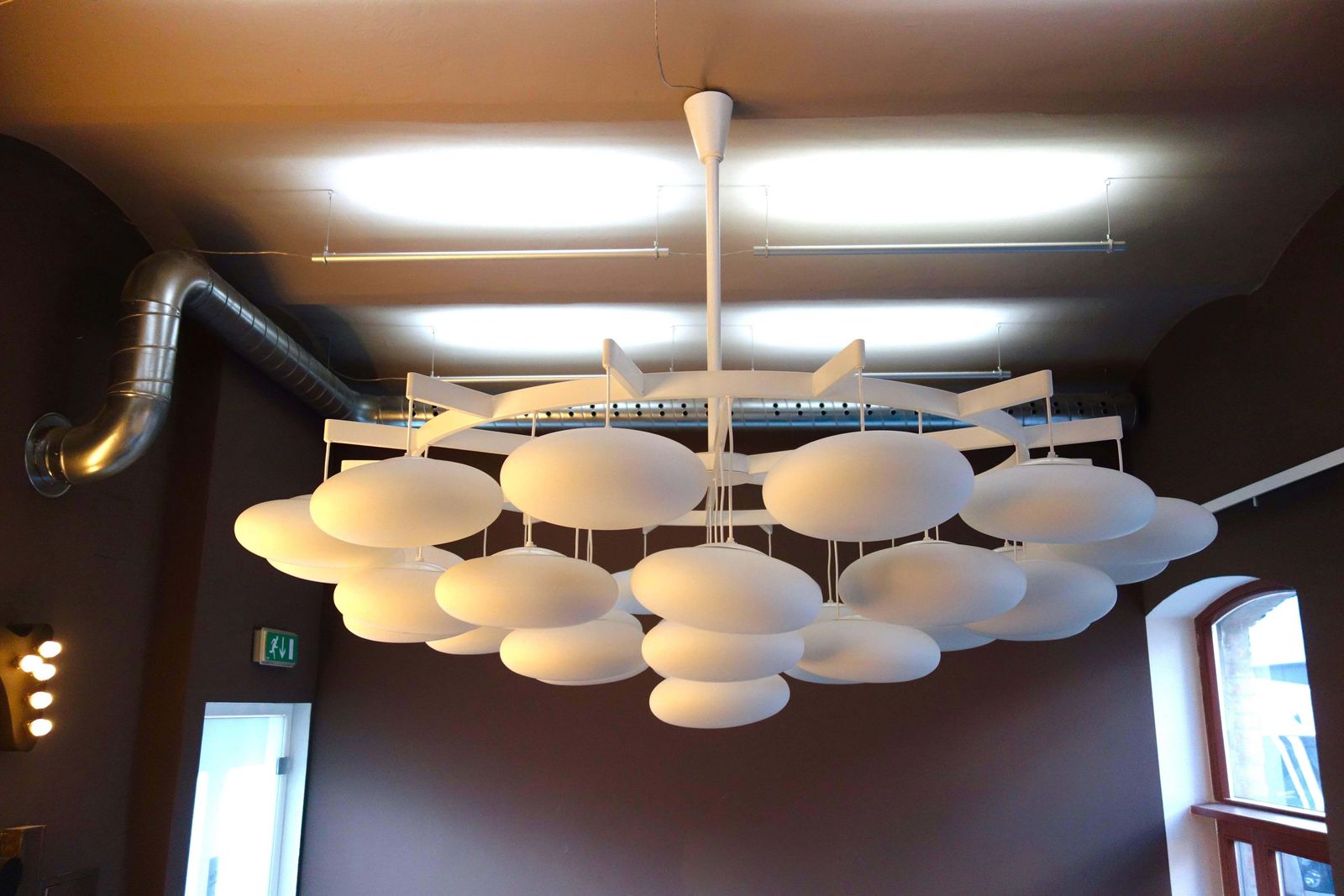 photo vinterior Impressive Large Mid Century Modern Cloud Chandelier From Milchhalle Vienna