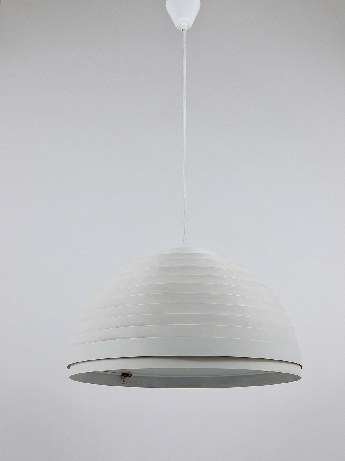 photo for sale 1960s Panton Style "Dynamic" Lamella Ring Pendant Moon Lamp By Vest, Austria