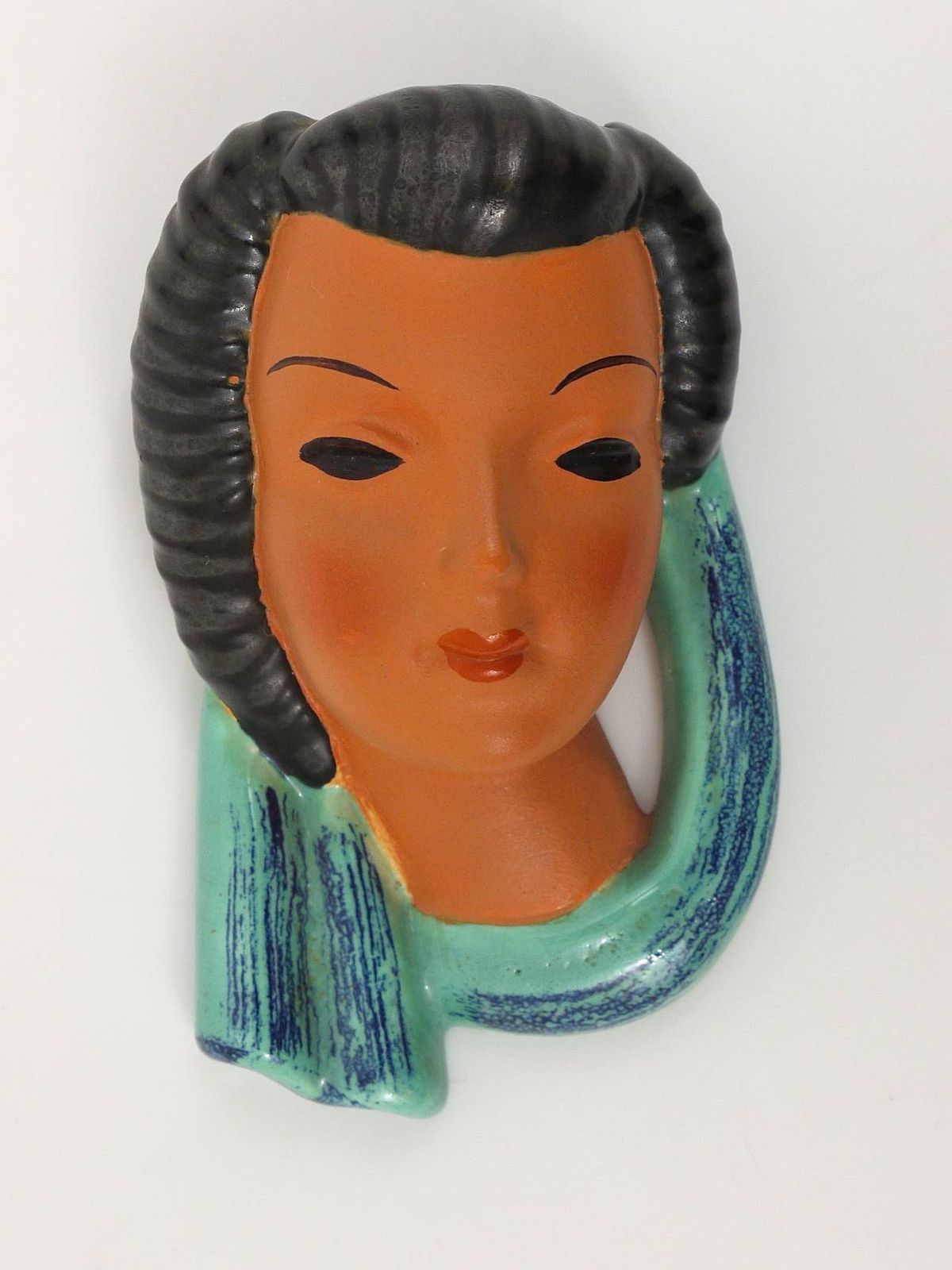photo furniture Goldscheider Vienna Set Of Four Wall Masks By Adolf Prischl, Austria, 1950s
