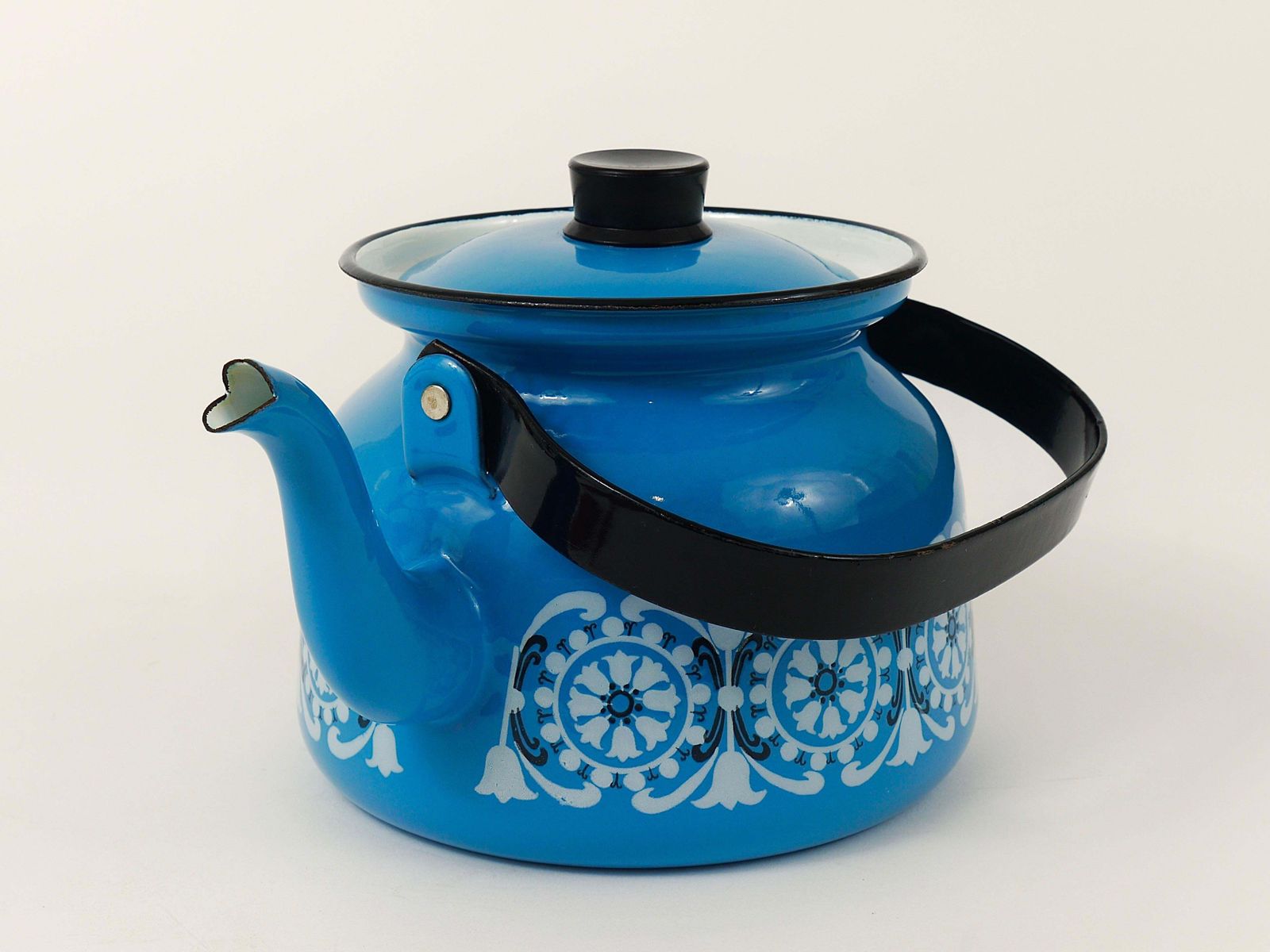 Kaj Franck Mid Century Enamel Tea Pot Kettle, Finel Arabia, Finland photo Home Decor