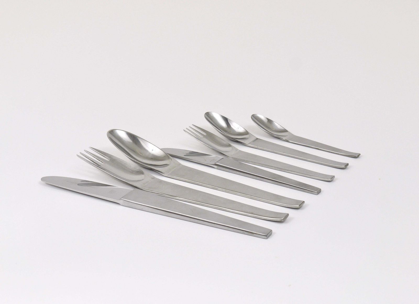 Carl Auböck 2060 Flatware, 42 Pcs., Complete For 6 Persons, Amboss Austria, 1950 photo for sale