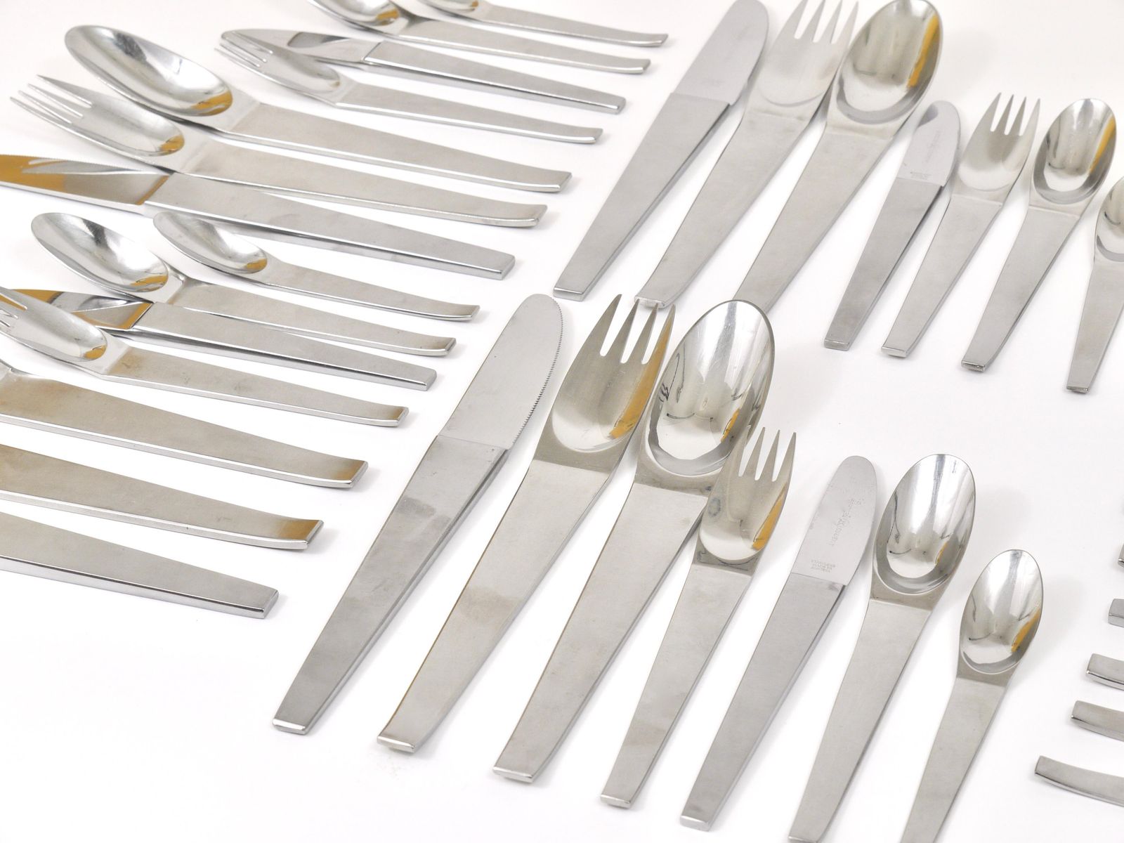 Carl Auböck 2060 Flatware, 42 Pcs., Complete For 6 Persons, Amboss Austria, 1950 photo vintage