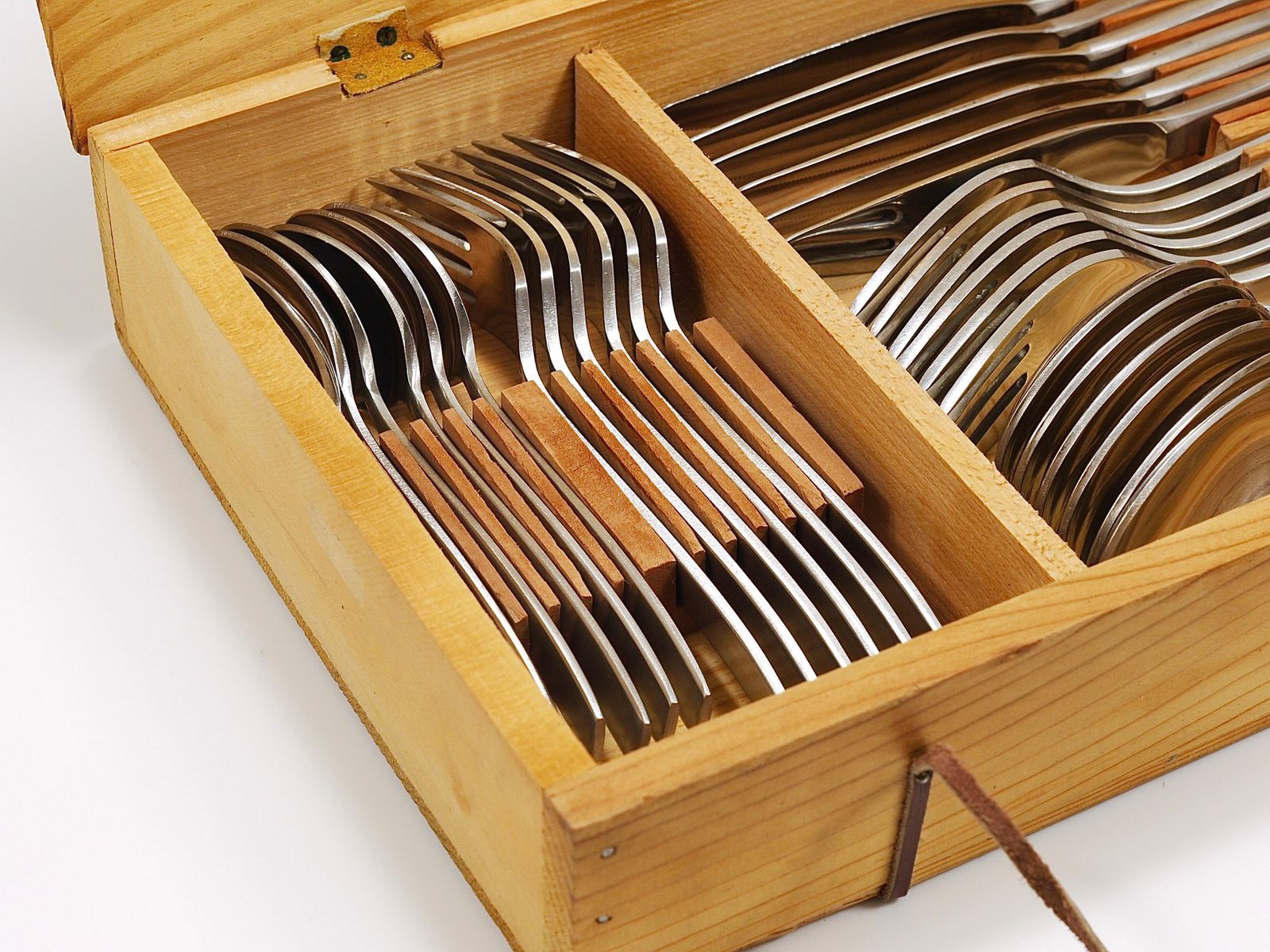 Home Decor Boxed Helmut Alder Amboss 2050 Flatware Cutlery For Six, 30 Pcs., Austria, 1950s photo