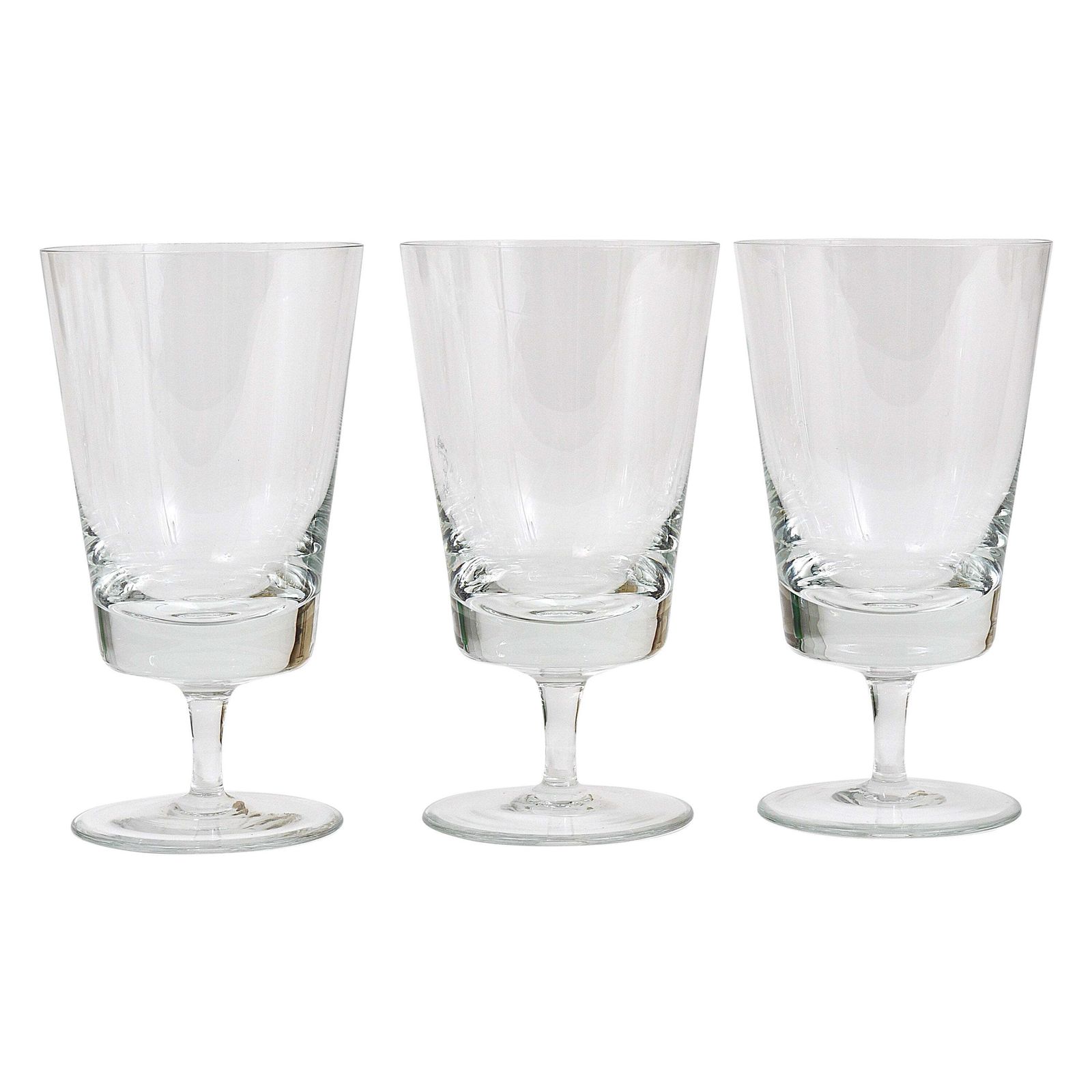 Oswald Haerdtl Set Of Six Mid Century Crystal Wine Glasses, Austria, 1950s