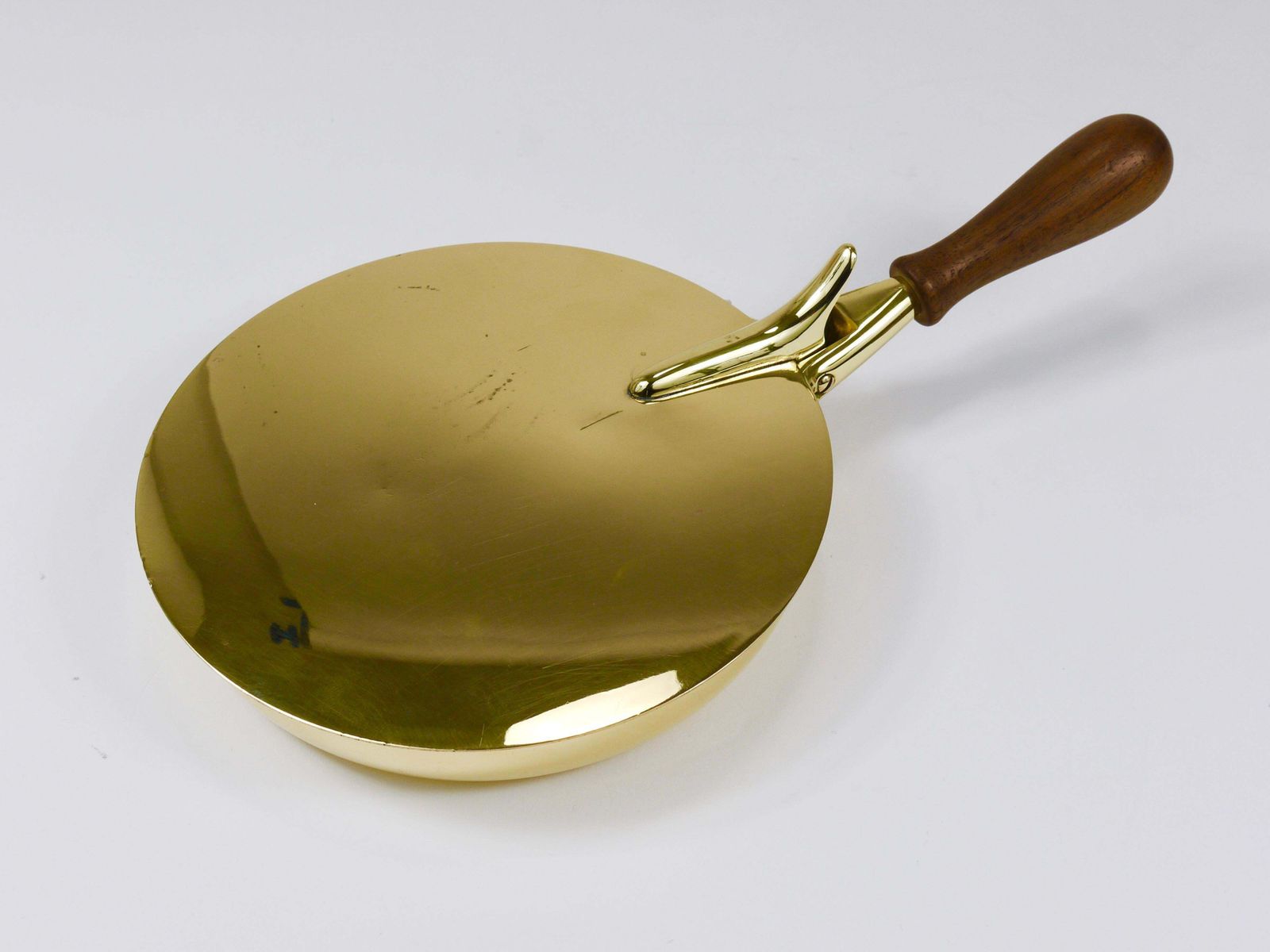 Marked Carl Aubock Butler Brass Ashtray With Lid And Handle, Vienna, 1950s photo buy