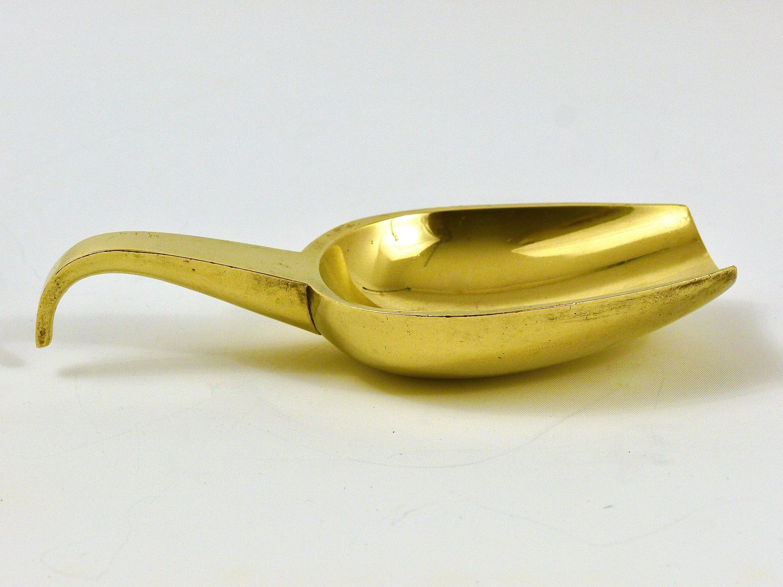 Carl Auböck Midcentury Scoop Bowl Or Ashtray With Handle, Brass, Austria, 1950s photo furniture
