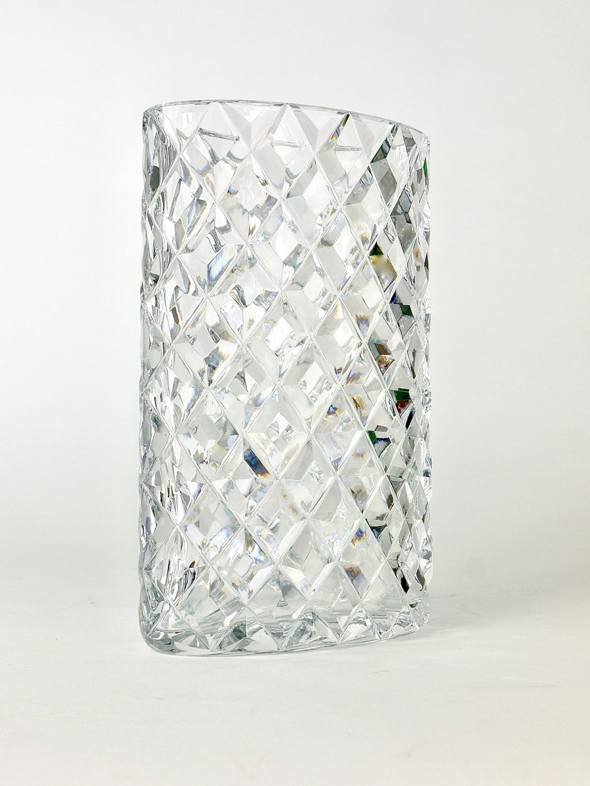Sparkling Facetted Crystal Glass Vase By Claus Josef Riedel, Austria, 1970s photo 476.0