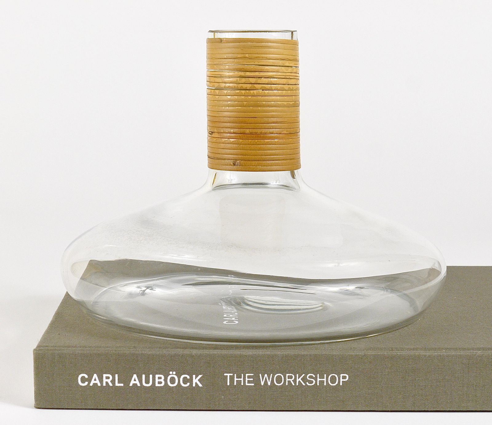 Carl Aubock Vase Or Decanter With Wicker Top, Midcentury, Austria, 1950s photo furniture