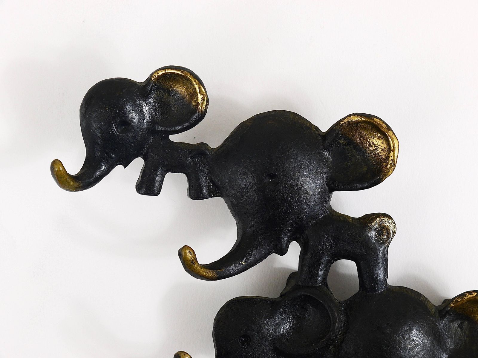 Walter Bosse Elephant Brass Key Hanger By Herta Baller, Austria, 1950s photo vinterior