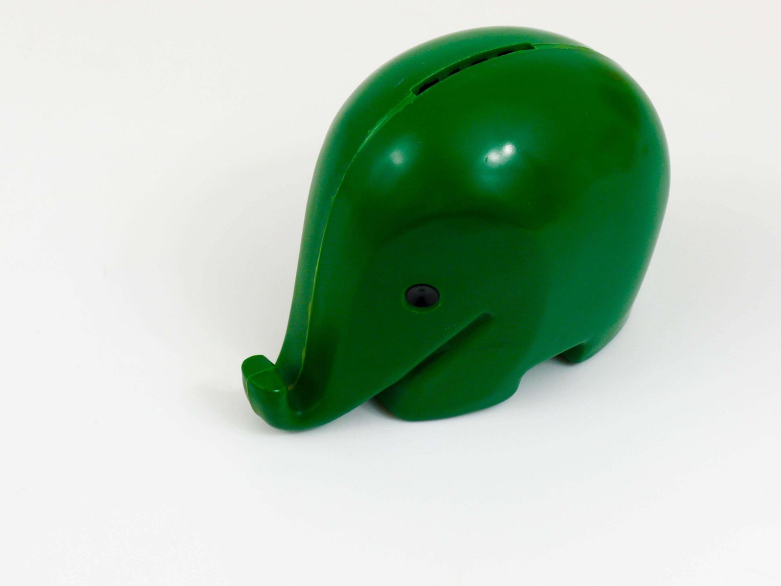 Luigi Colani Drumbo Green Elephant Money Bank For Dresdner Bank, 1970s photo furniture