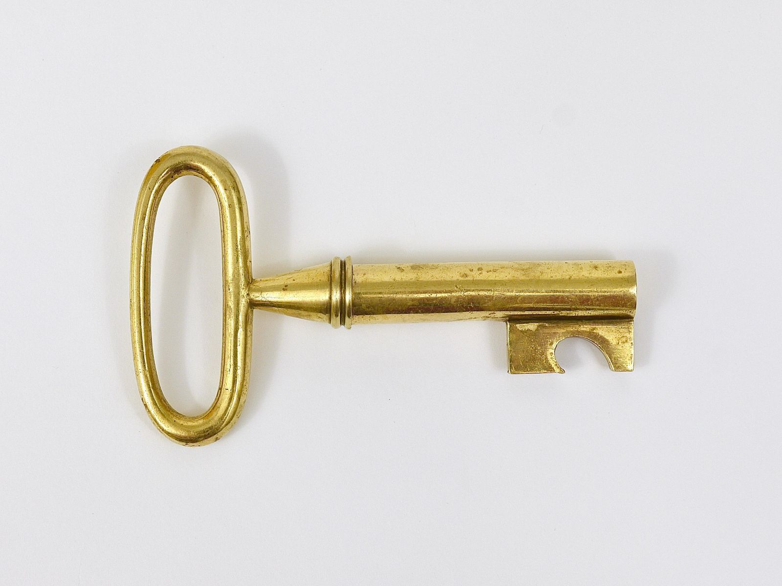 Carl Aubock Big Brass Key Cork Screw, Bottle Opener, Paperweight, Austria, 1950s photo furniture