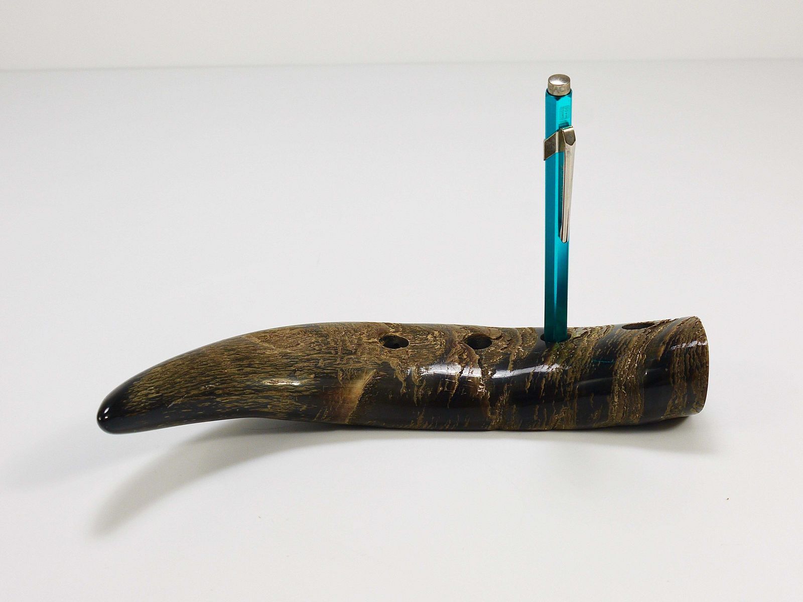 Carl Aubock Mid Century Horn Desk Pen Holder, Vienna, Austria, 1960s photo 1290.0