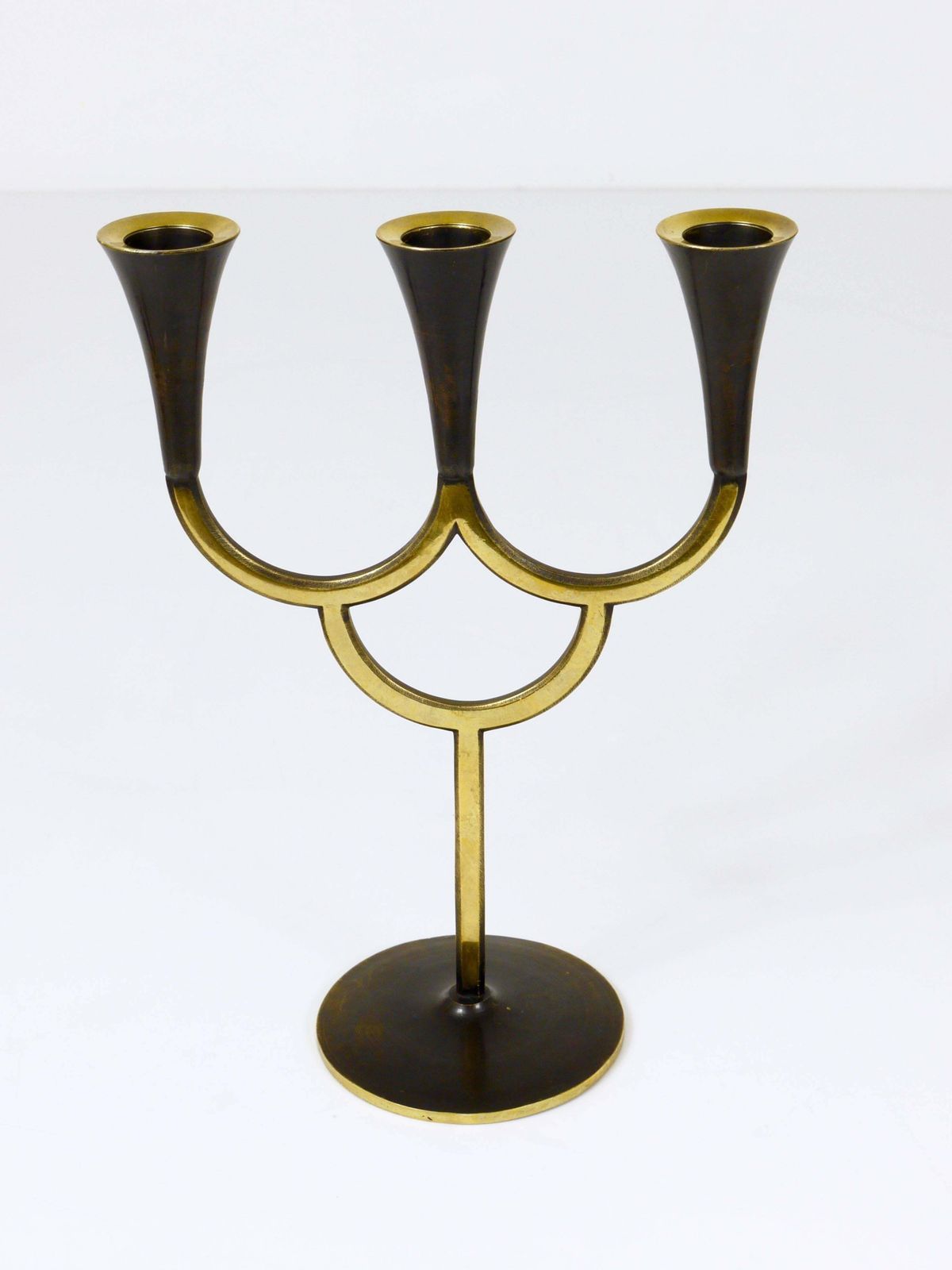 Richard Rohac Brass Candelabra Mid Century Candle Holder, Vienna, Austria, 1950s photo buy