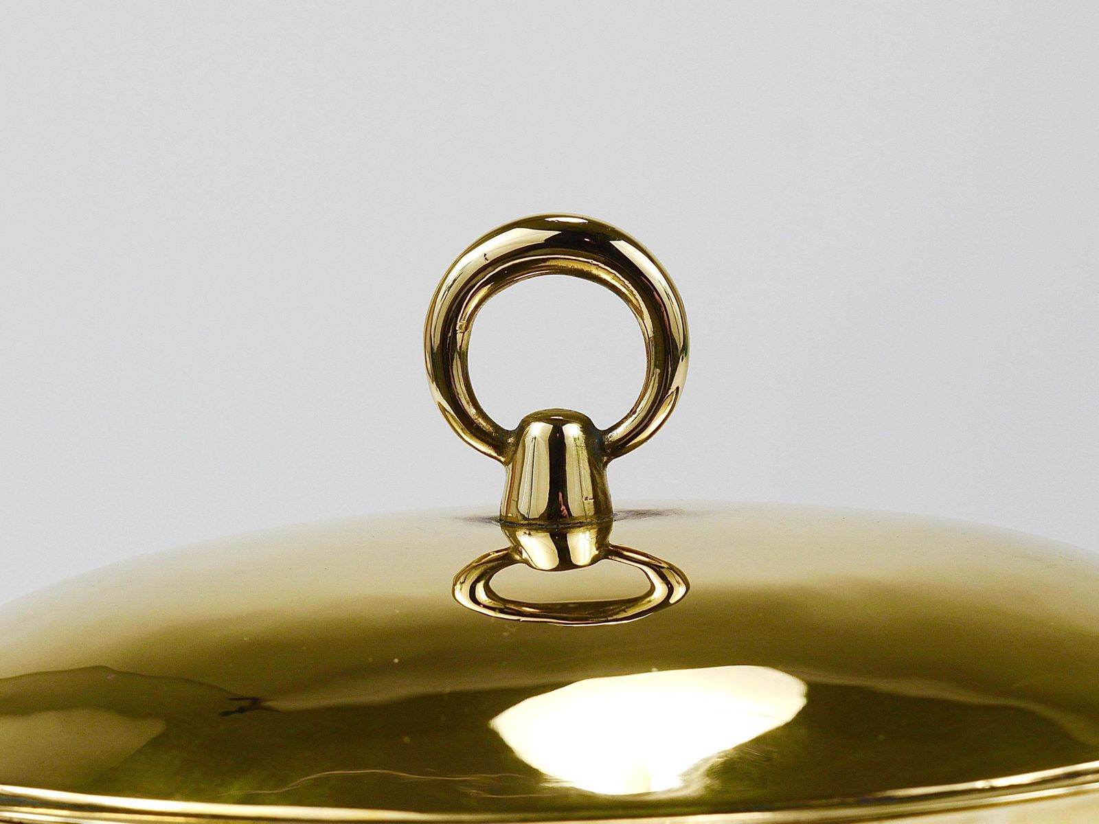 Otto Prutscher Art Nouveau Brass Box Bowl With Lid, Melzer & Neuhardt, 1920s photo vinterior