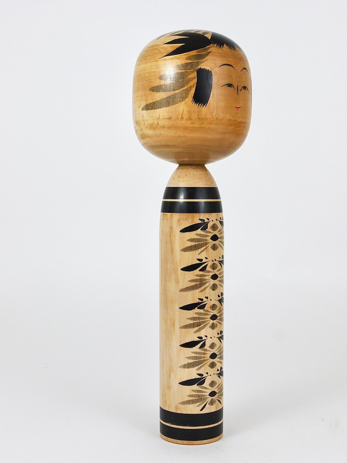 Decorative Togatta Kokeshi Doll Sculpture From Northern Japan, Hand Painted photo buy