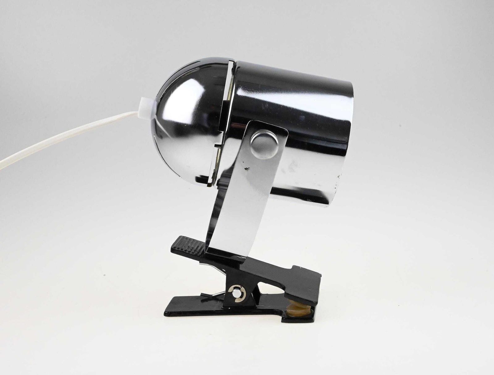 Chrome Clip On Table Lamp By Lidokov, Stanislav Indra Lamp, Metal Lamp, Desk Metal Lamp, Table Lamp, Desk Lamp, Mid Century Lamp