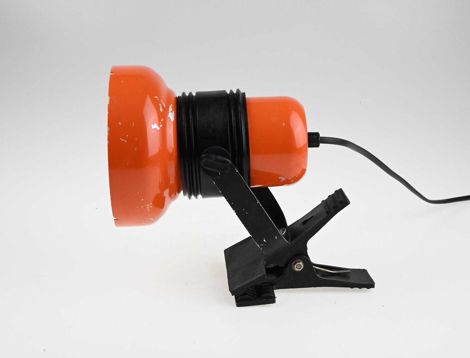 Mid Century Desk Lamp, Clip On Lamp, Desk Metal Lamp, Table Lamp, Desk Lamp, Bedside Lamp, Mid Century Lamp, Orange Lamp, Table Light photo vinterior