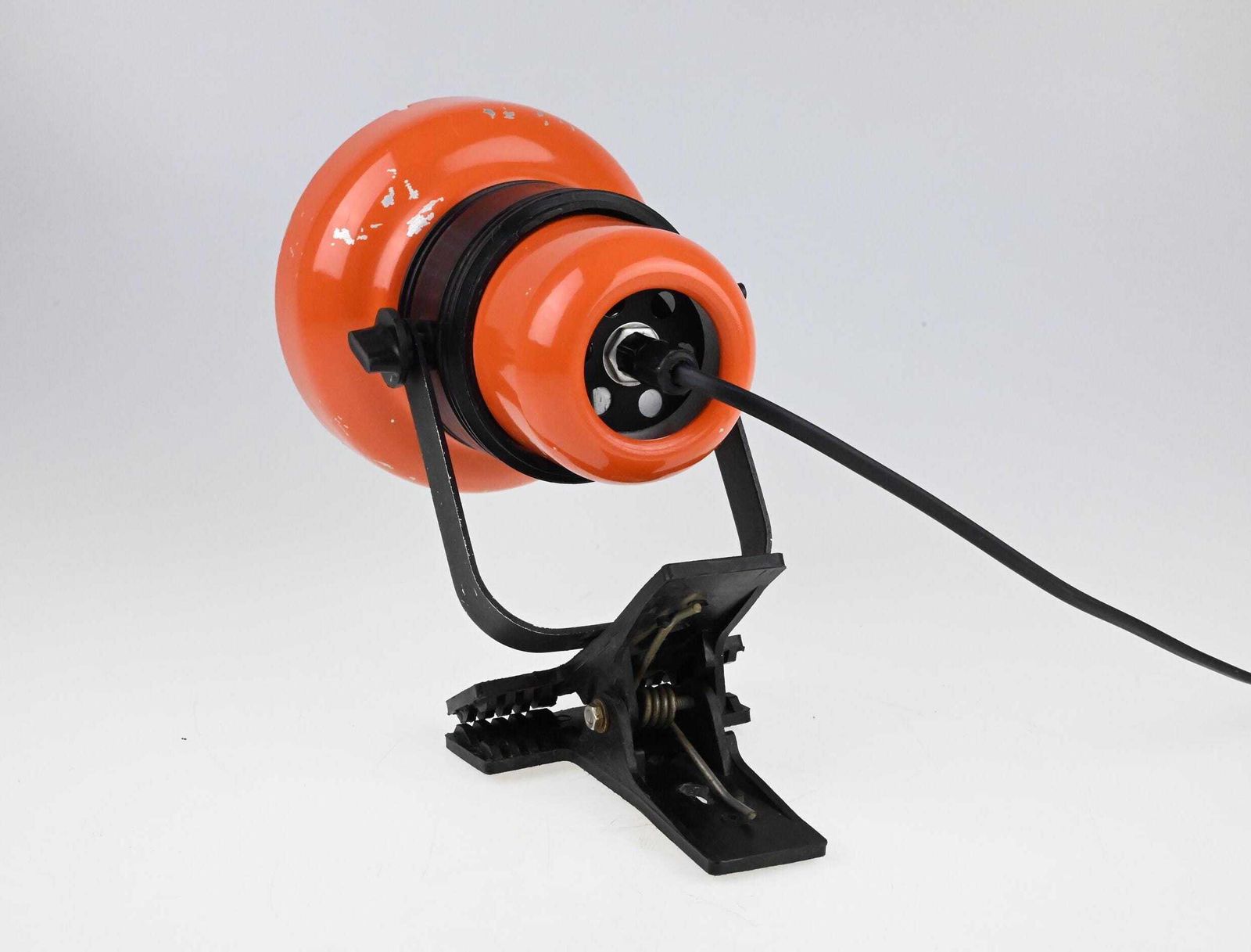 Mid Century Desk Lamp, Clip On Lamp, Desk Metal Lamp, Table Lamp, Desk Lamp, Bedside Lamp, Mid Century Lamp, Orange Lamp, Table Light photo buy