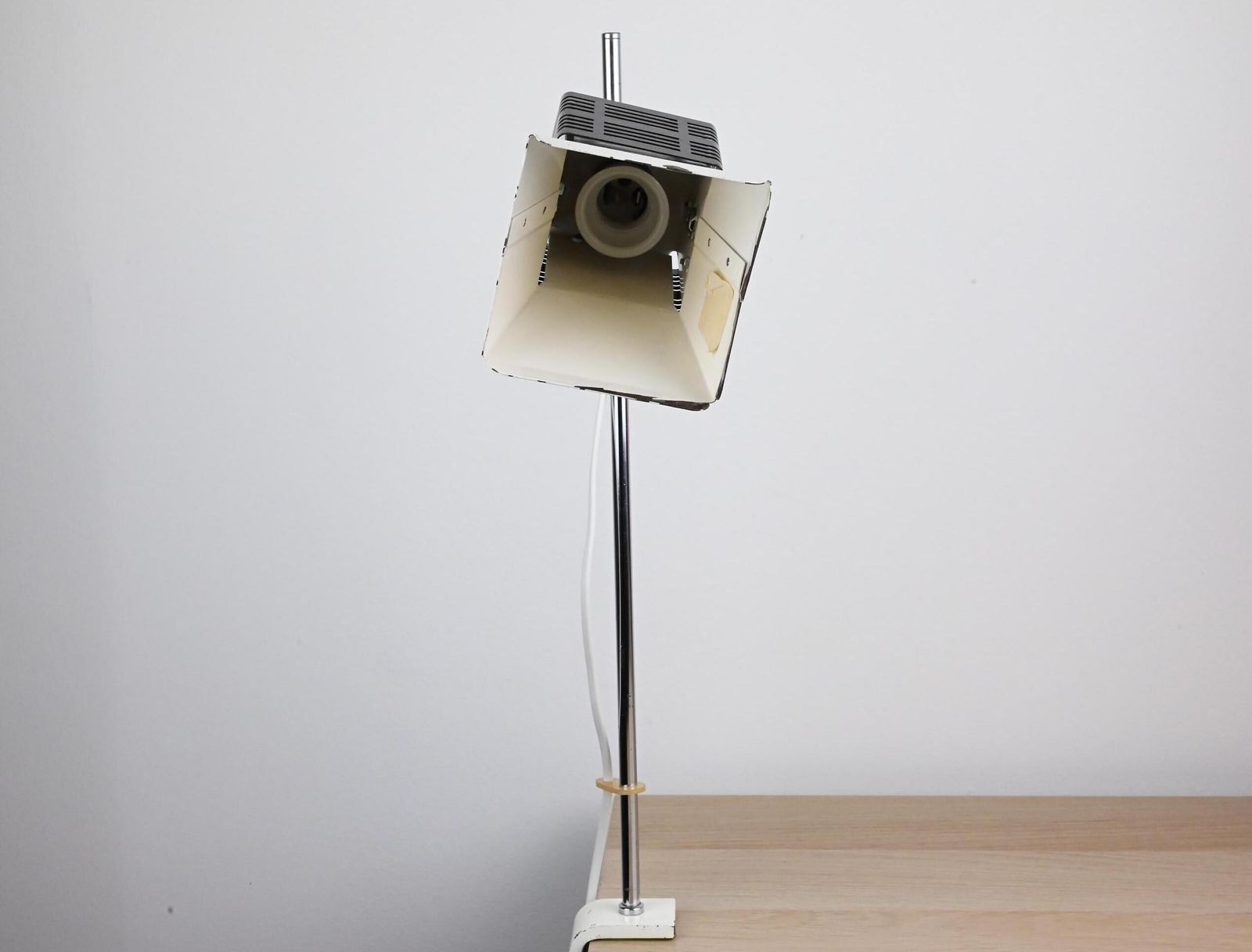 Industrial Desk Lamp, Desk Lamp, Industrial Lamp, Architect Lamp, White Lamp, Mid Century Lighting, Mid Century Light, Table Lamp photo Lighting