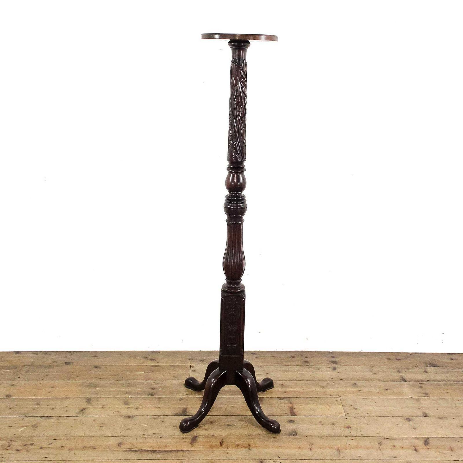 Antique Carved Mahogany Torchiere | Antique Plant Stand | Mahogany Stand | Plant Stand | Antique Stand | Torchiere (M 5826) photo 295.0
