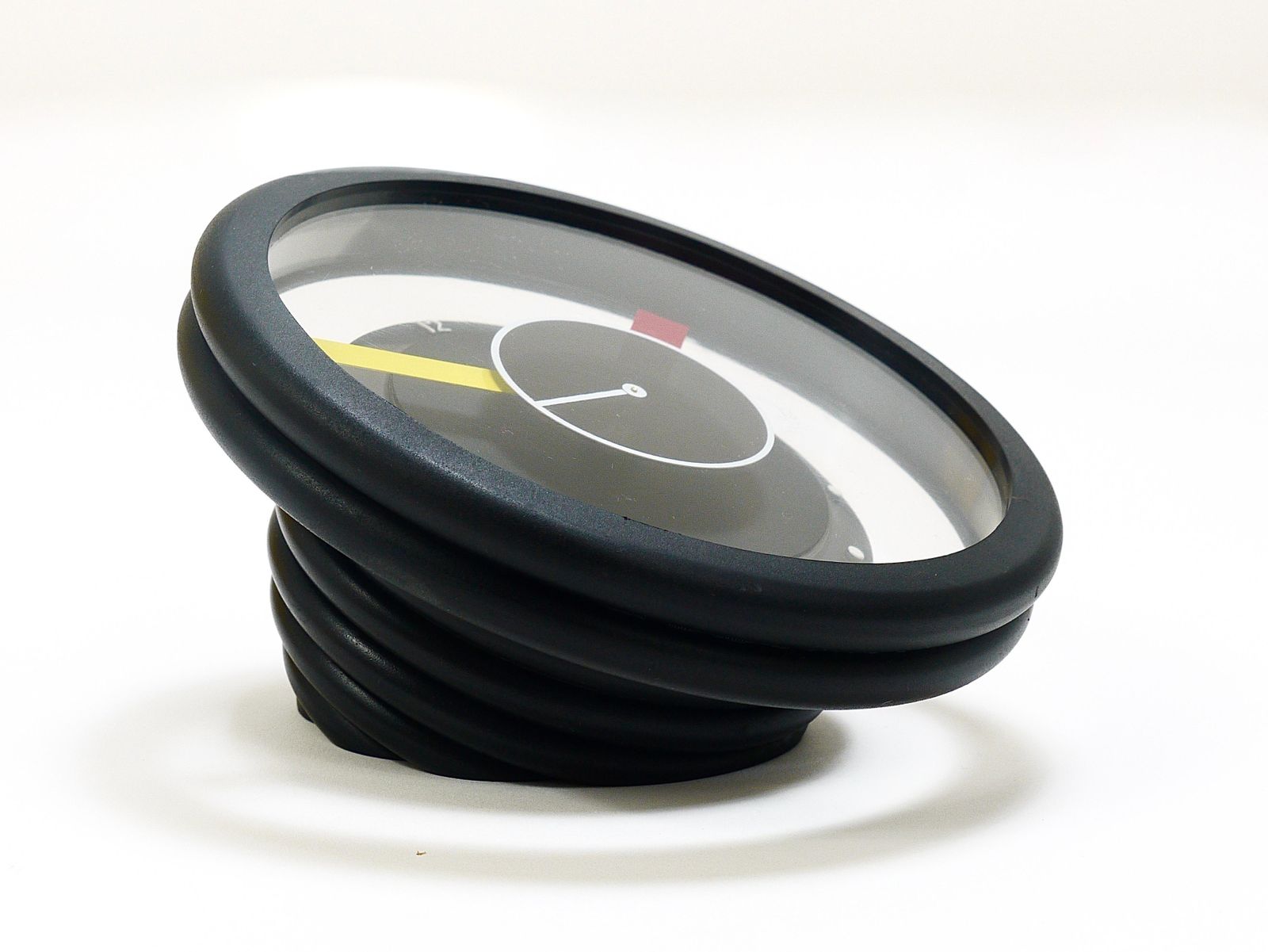 321.0 Postmodern Round Pop Art Desk Or Table Clock, Memphis Milano Style, Italy, 1990s photo