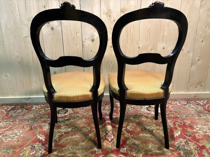 Paire De Chaises Napoléon III, 1800s photo Furniture