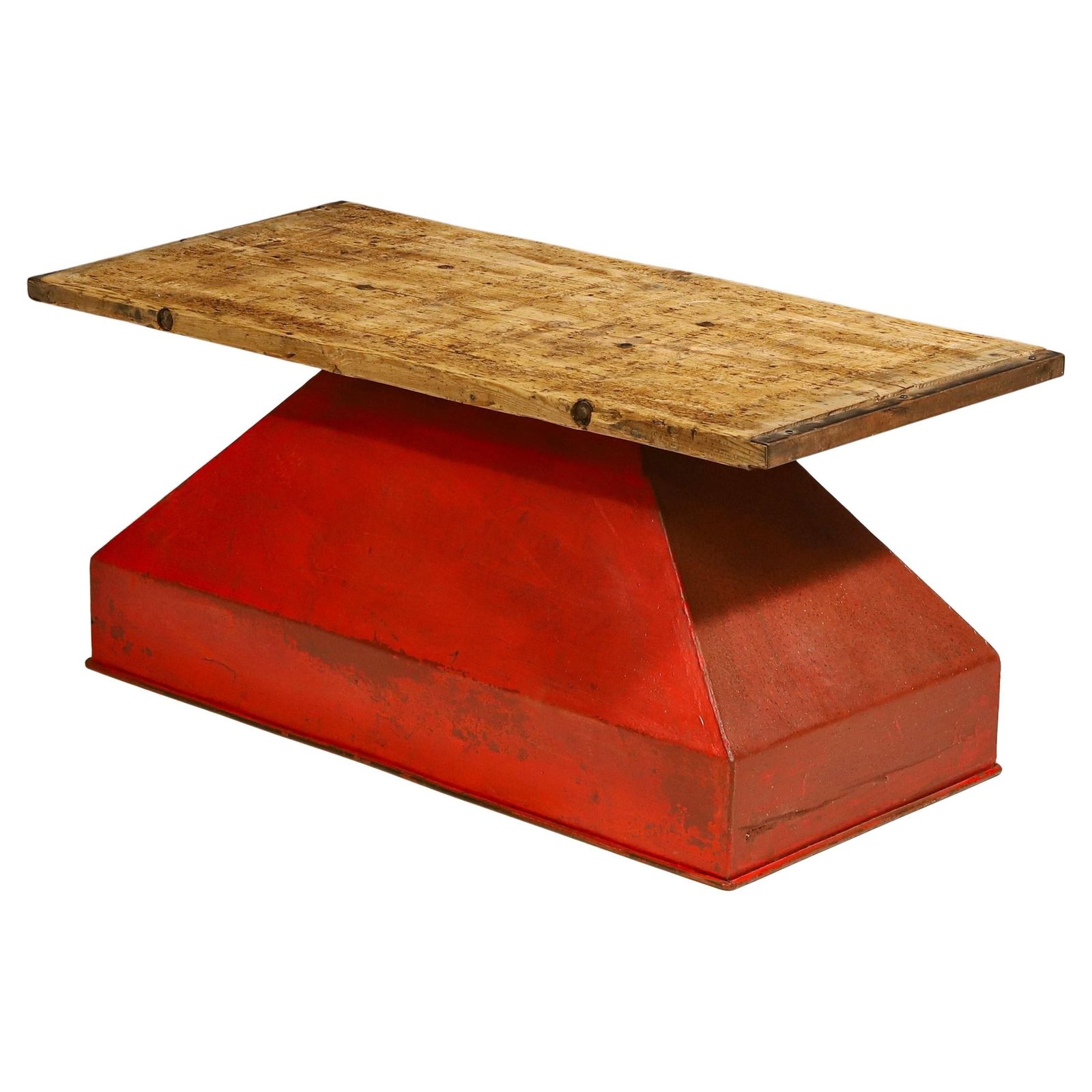 890.0 Industrial Iron Coffee Table From The 1950s, Czechoslovakia photo
