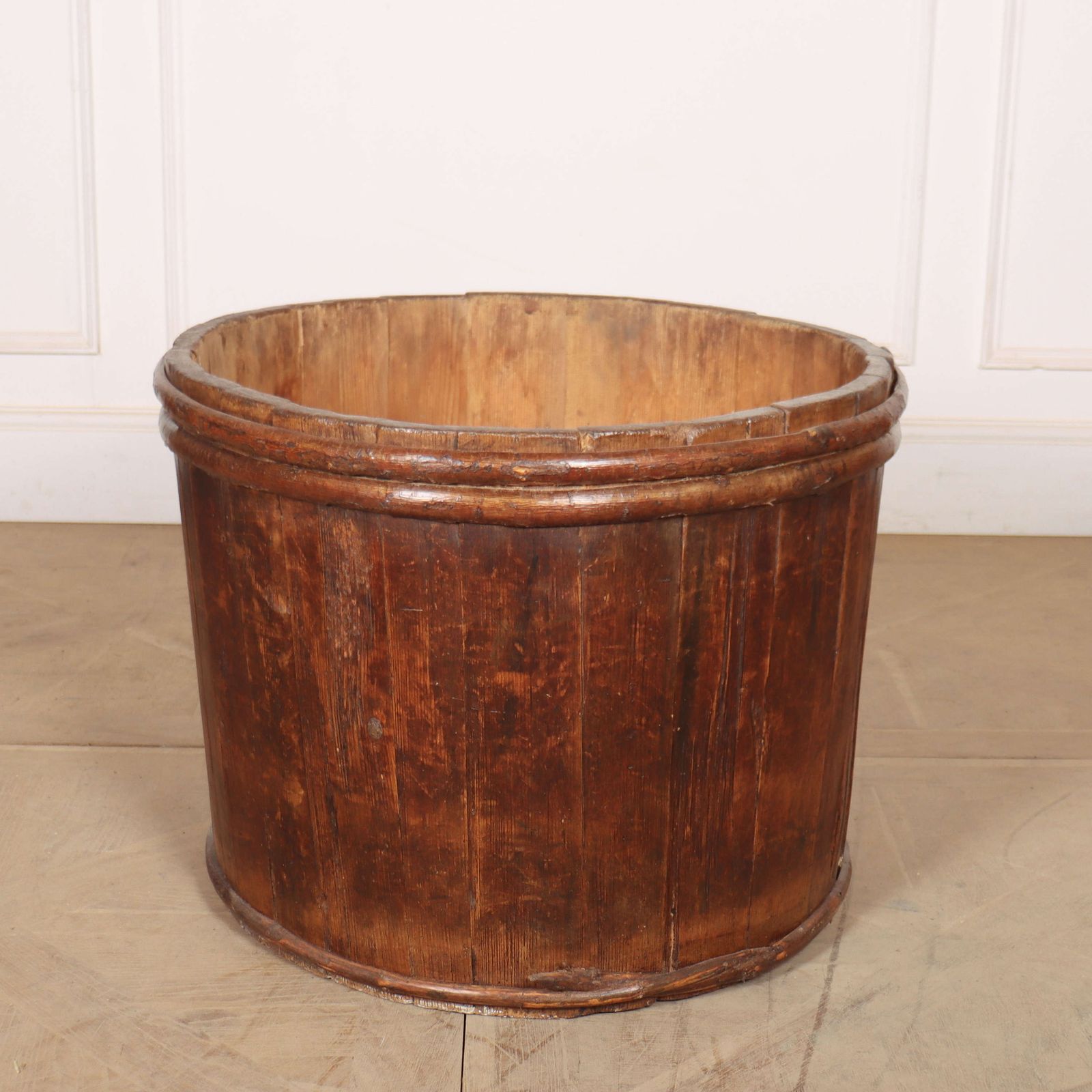 19th Century French Wooden Log Bin photo for sale