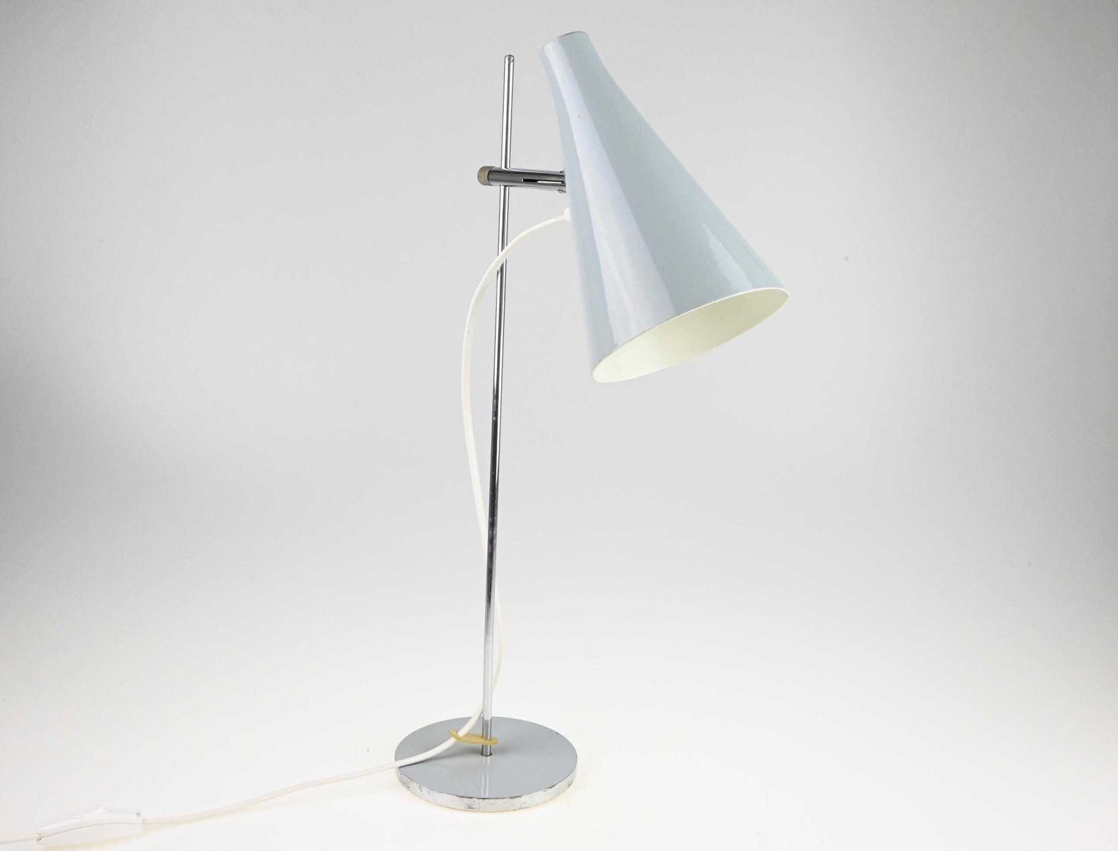 Gray Lidokov Table Lamp By Josef Hurka, Lidokov Lamp, Vintage Table Lamp, Industrial Lamp, Desk Lamp, Mid Century Lamp, Retro Lamp, Lamp photo for sale