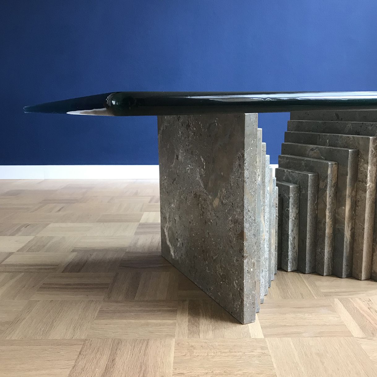 Mid Century Sculptural Marble Coffee Table photo 2220.0