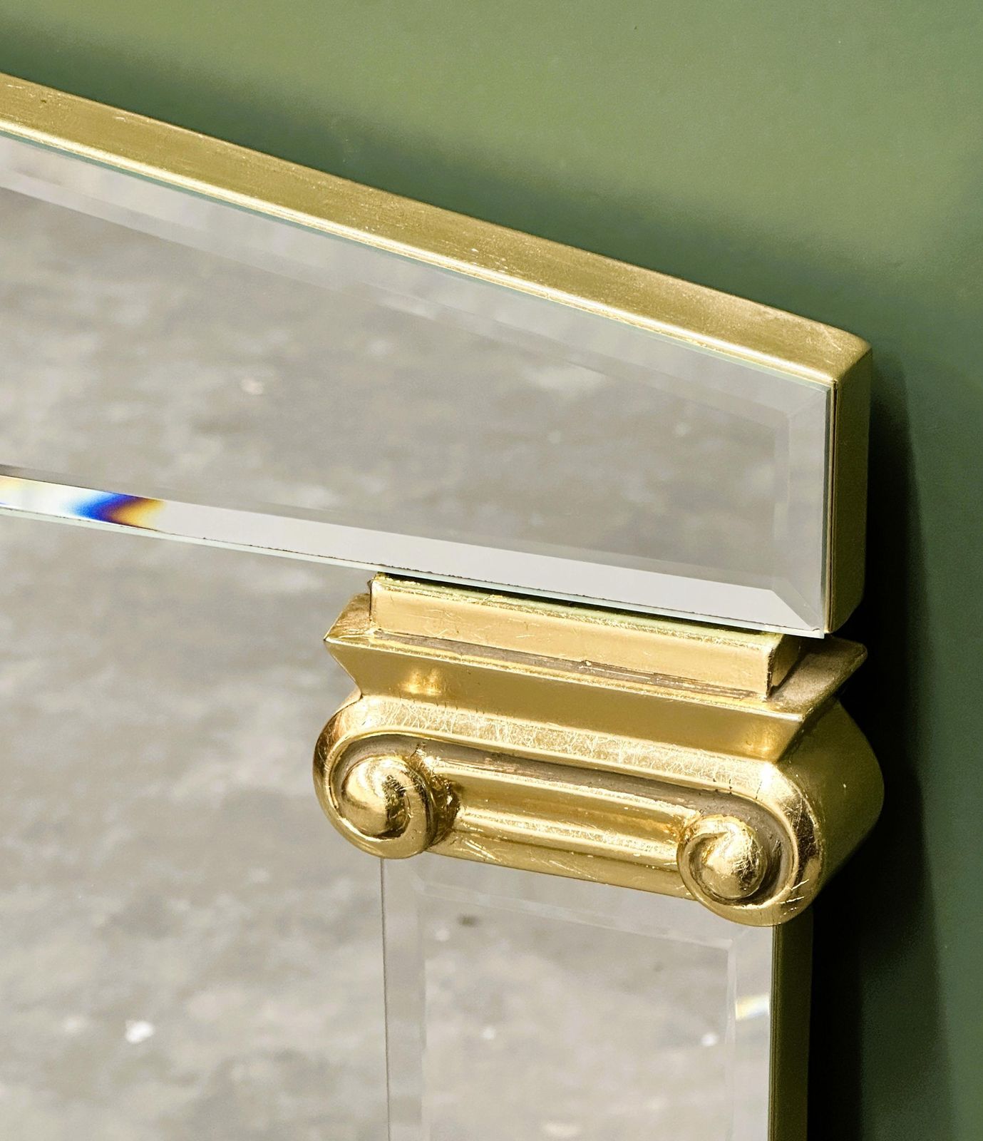Xl Elegant Neoclassical Style Mirror By Deknudt, 1980s. Belgium photo for sale