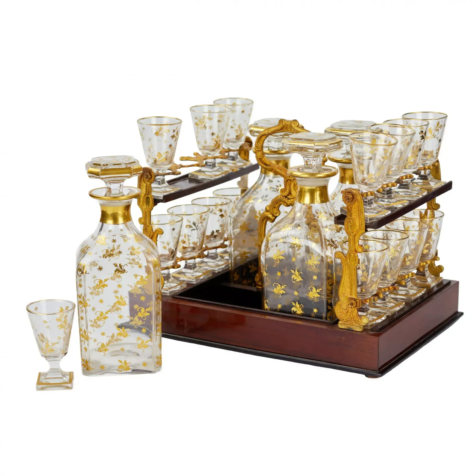 photo vintage A Liquor Bar In A Splendid 19th Century Napoleon III Boulle Style.