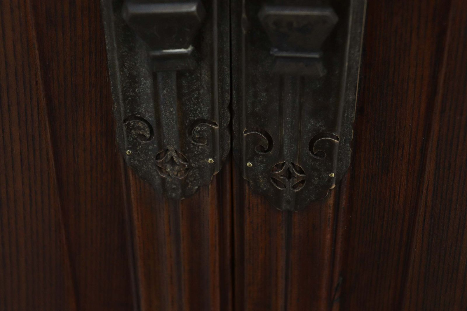 Early 20th Century Chinese Red Elm Set Of Cabinet Doors photo Home Fixtures